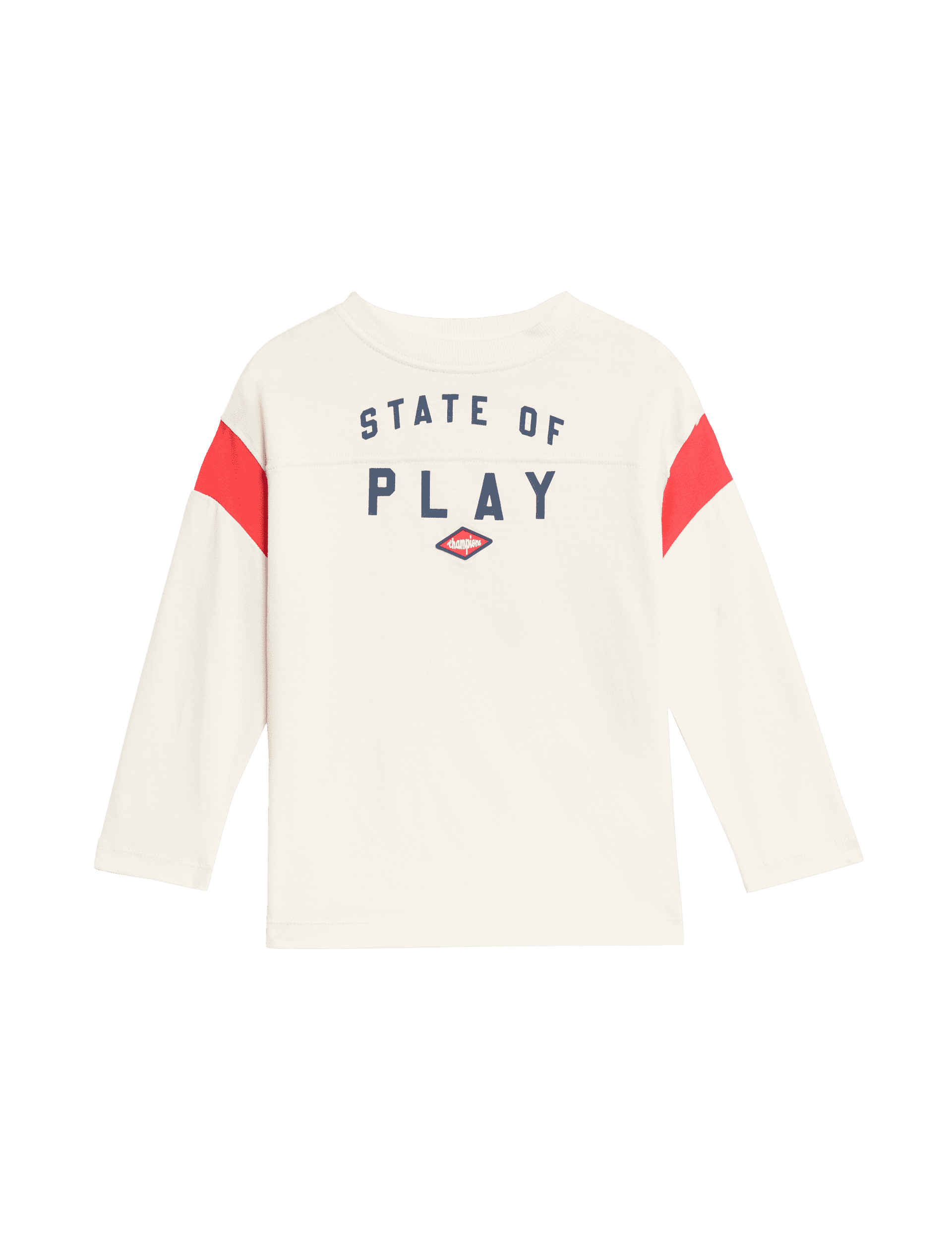 M&S Collection Boys Pure Cotton State of Play Top (2-8 Years) - 3-4 Y - Cream Mix, Cream Mix