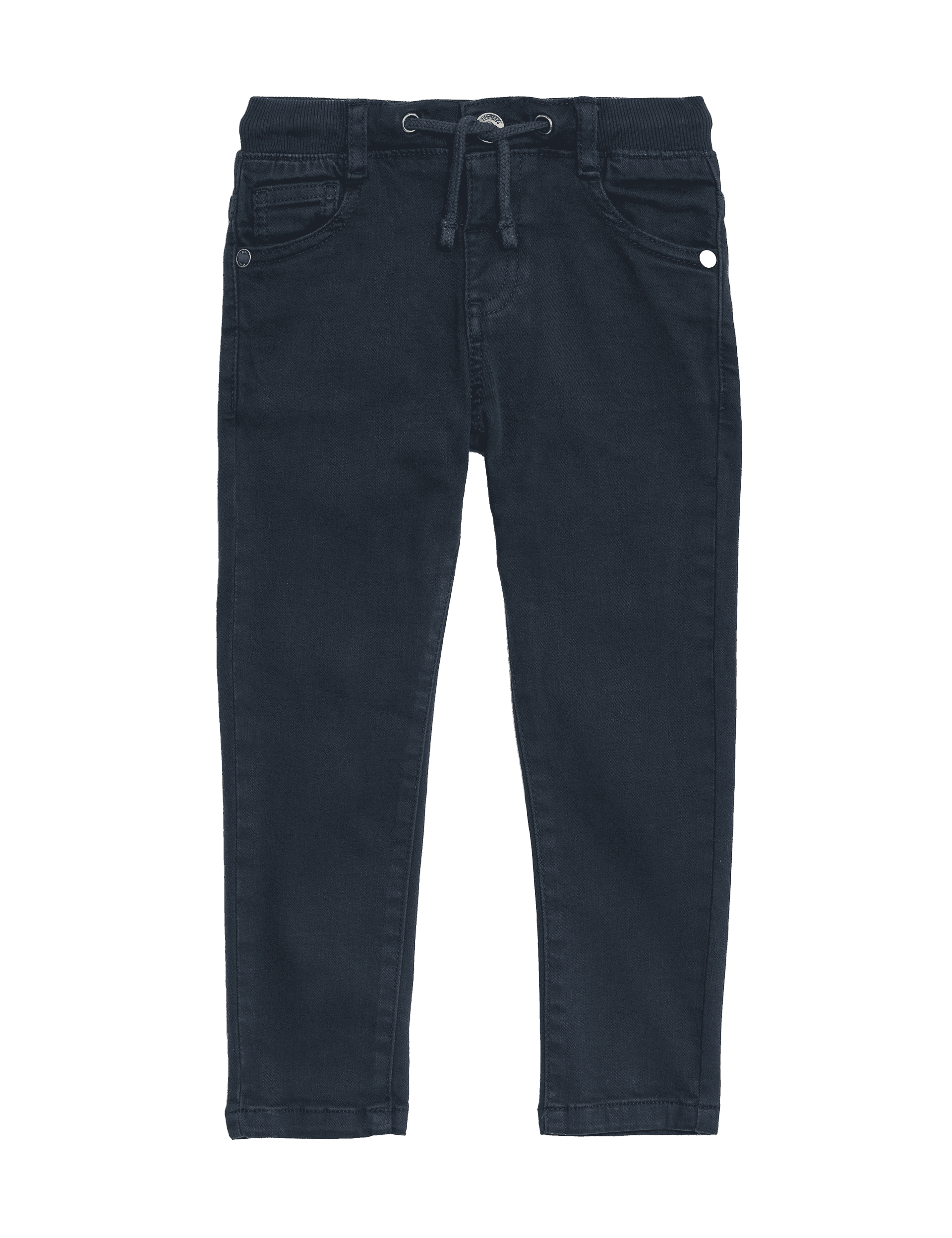 M&S Collection Boys Skinny Cotton Rich Elasticated Waist Jeans (2-8 Yrs) - 2-3 Y - Navy, Navy