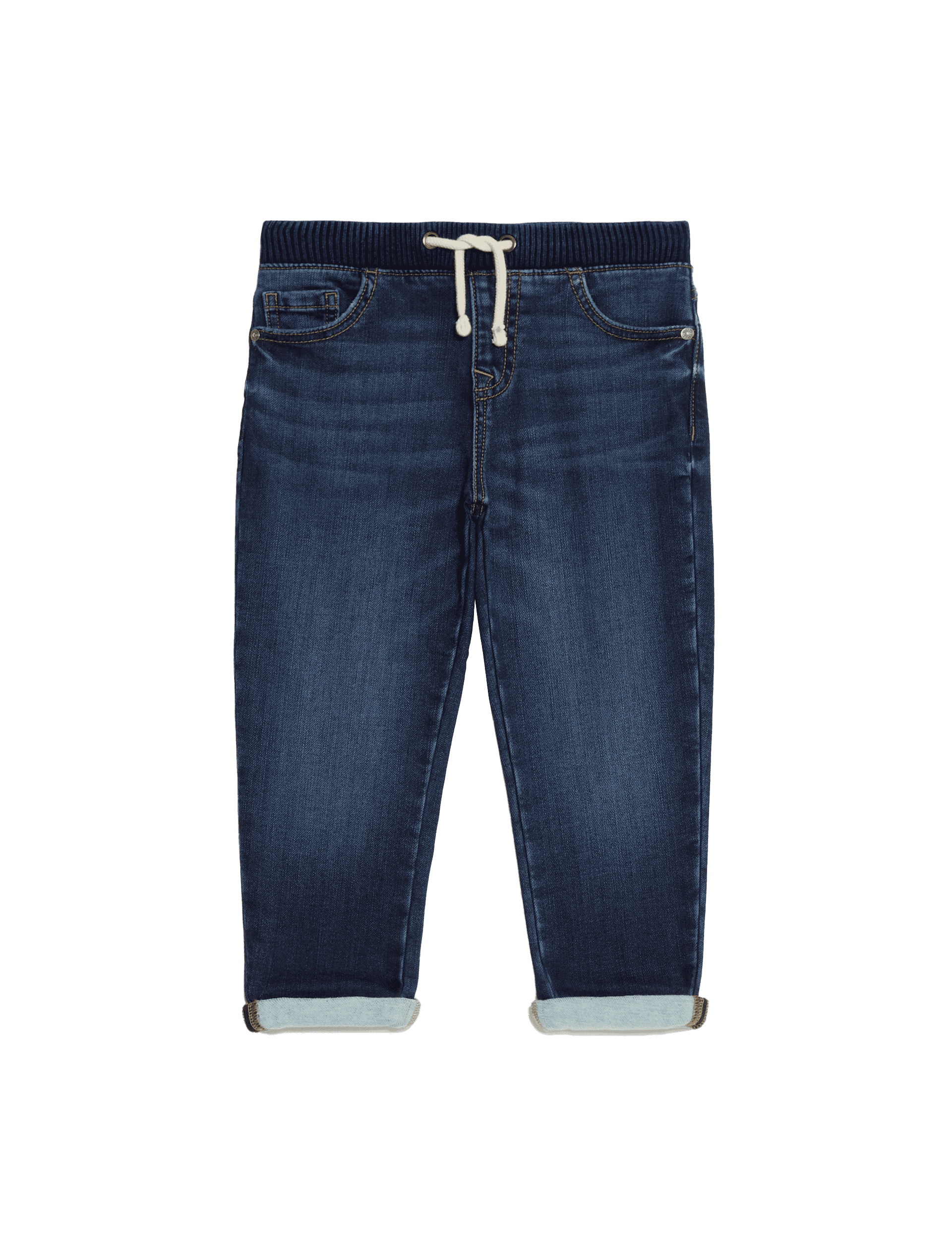 M&S Collection Boys Relaxed Comfort Waist Denim Jeans (2-8 Yrs) - 2-3 Y - Dark Denim, Dark Denim