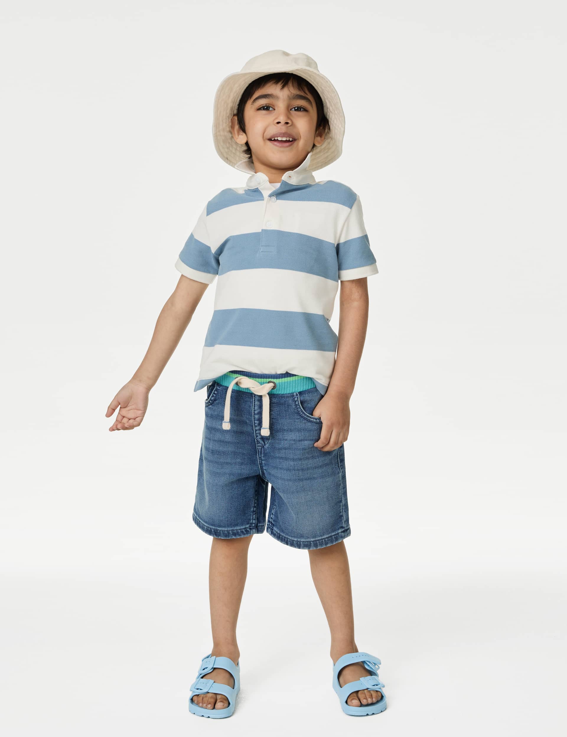 M&S Boys Denim Elasticated Waist Shorts (2-8 Yrs)