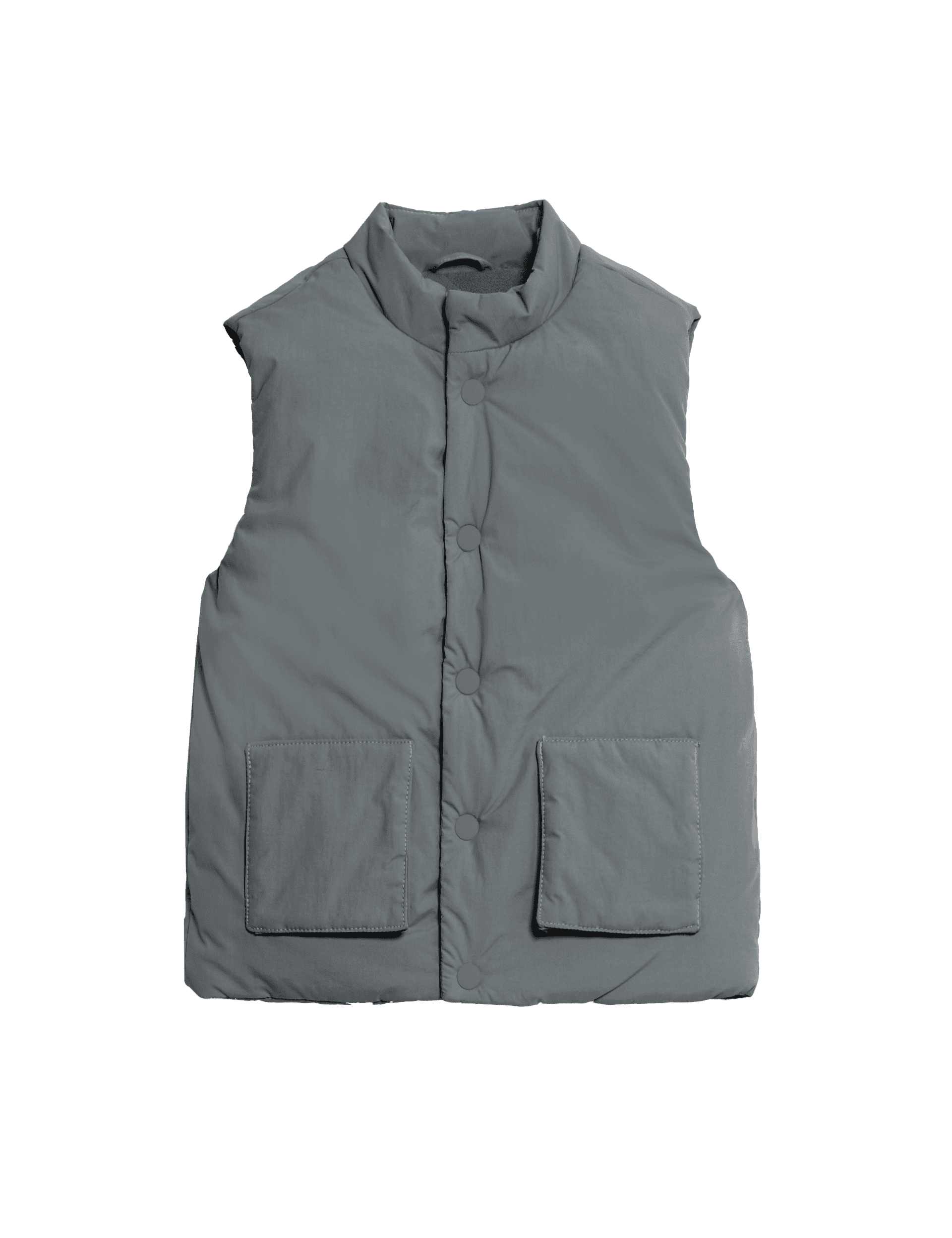 M&S Collection Boys Lightweight Padded Gilet (1-15 Yrs) - 2-3 Y - Charcoal, Charcoal,Blue