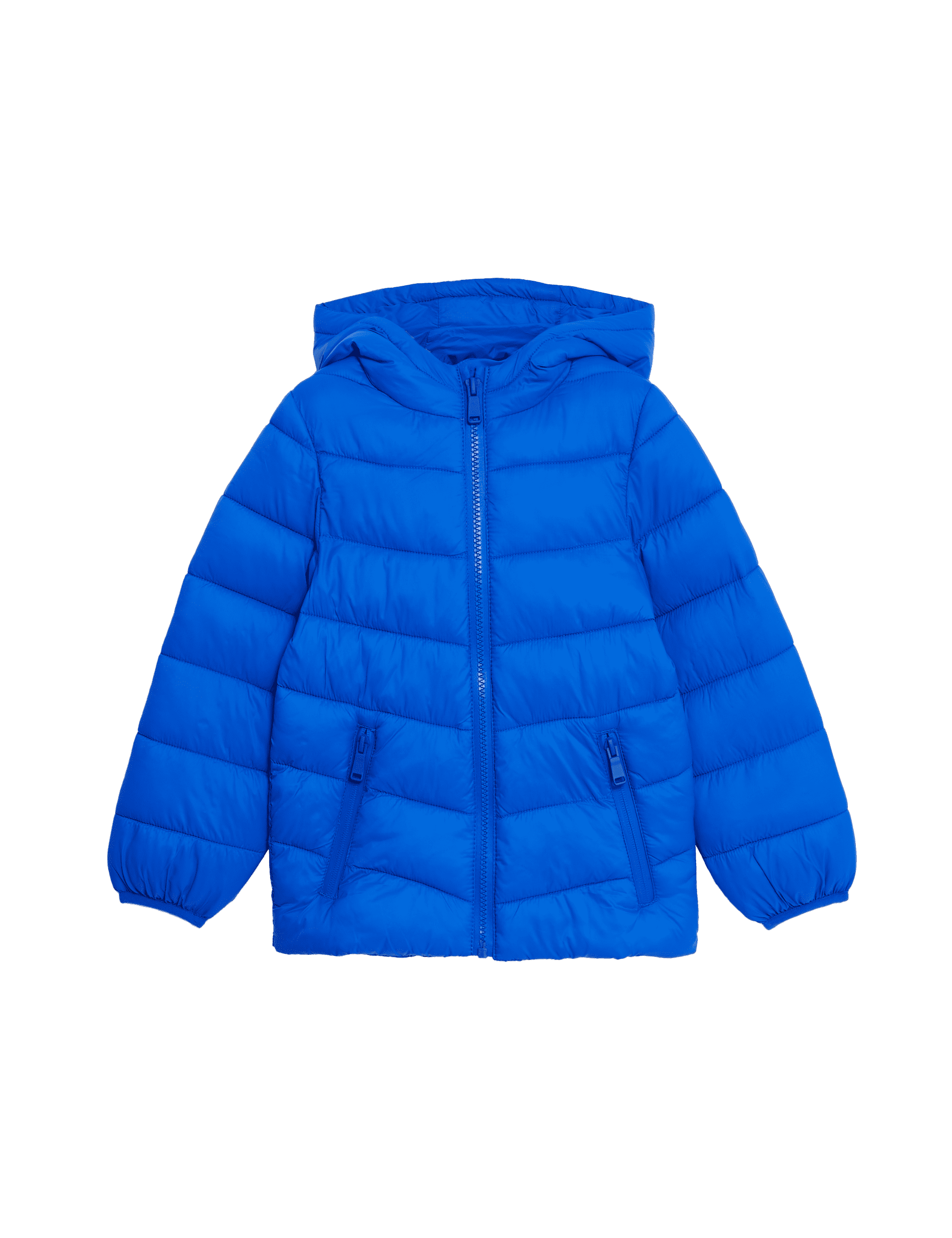 M&S Collection Stormwear Lightweight Padded Coat (2-8 Yrs) - 3-4 Y - Bright Blue, Bright Blue,Black