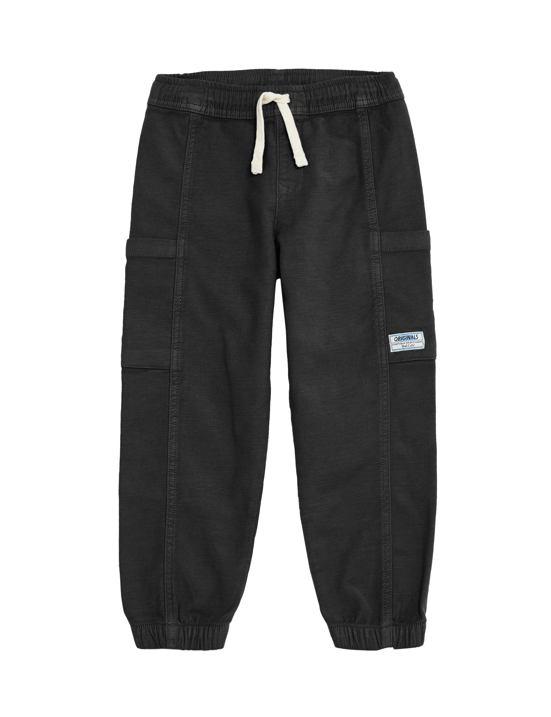 M&S Collection Boys Cotton Rich Cargos (2-8 Yrs) - 4-5 Y - Black, Air Force Blue,Black,Neutral,Green