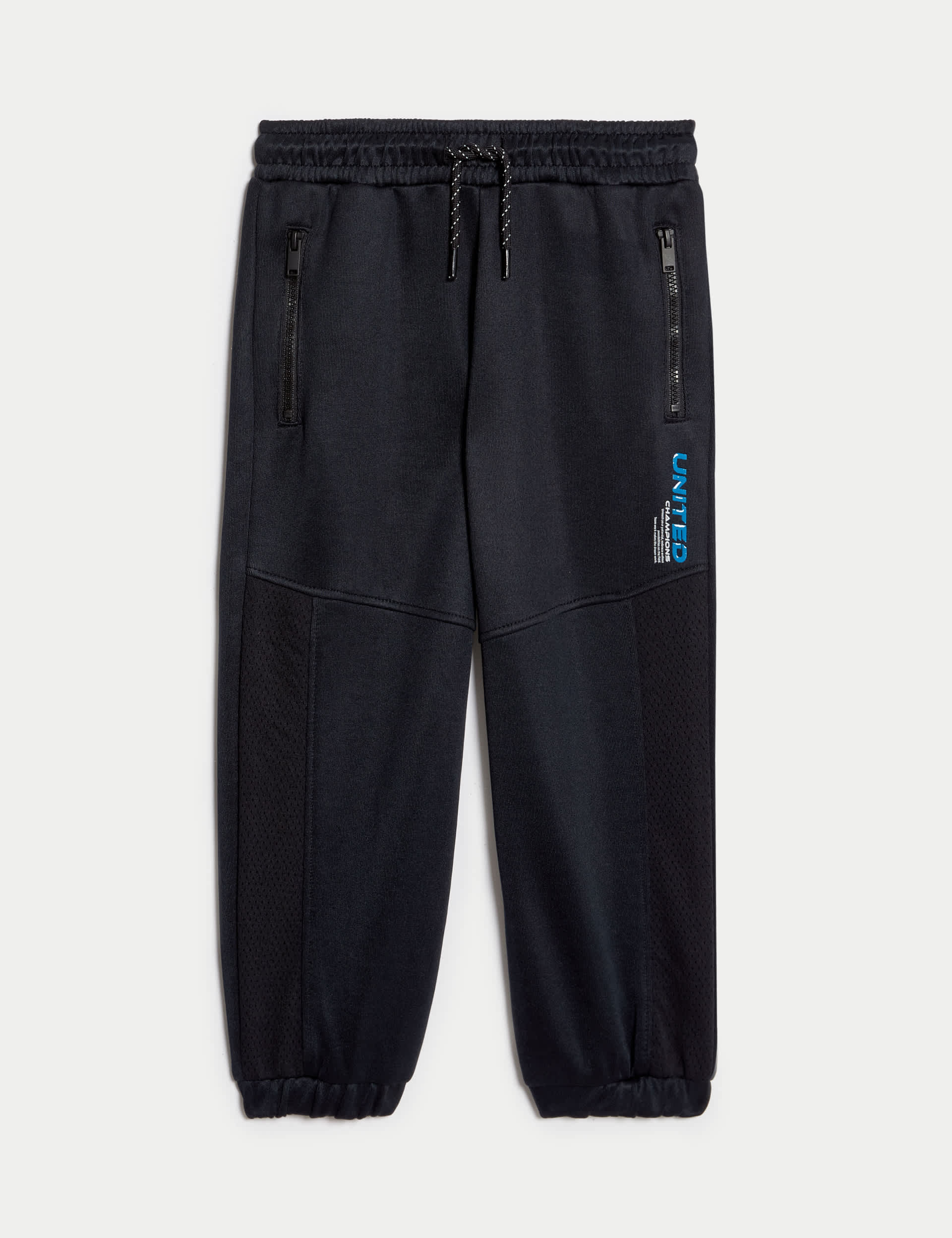 M&S Boys Sports Joggers (2-8 Yrs) - 4-5 Y - Black Mix, Black Mix