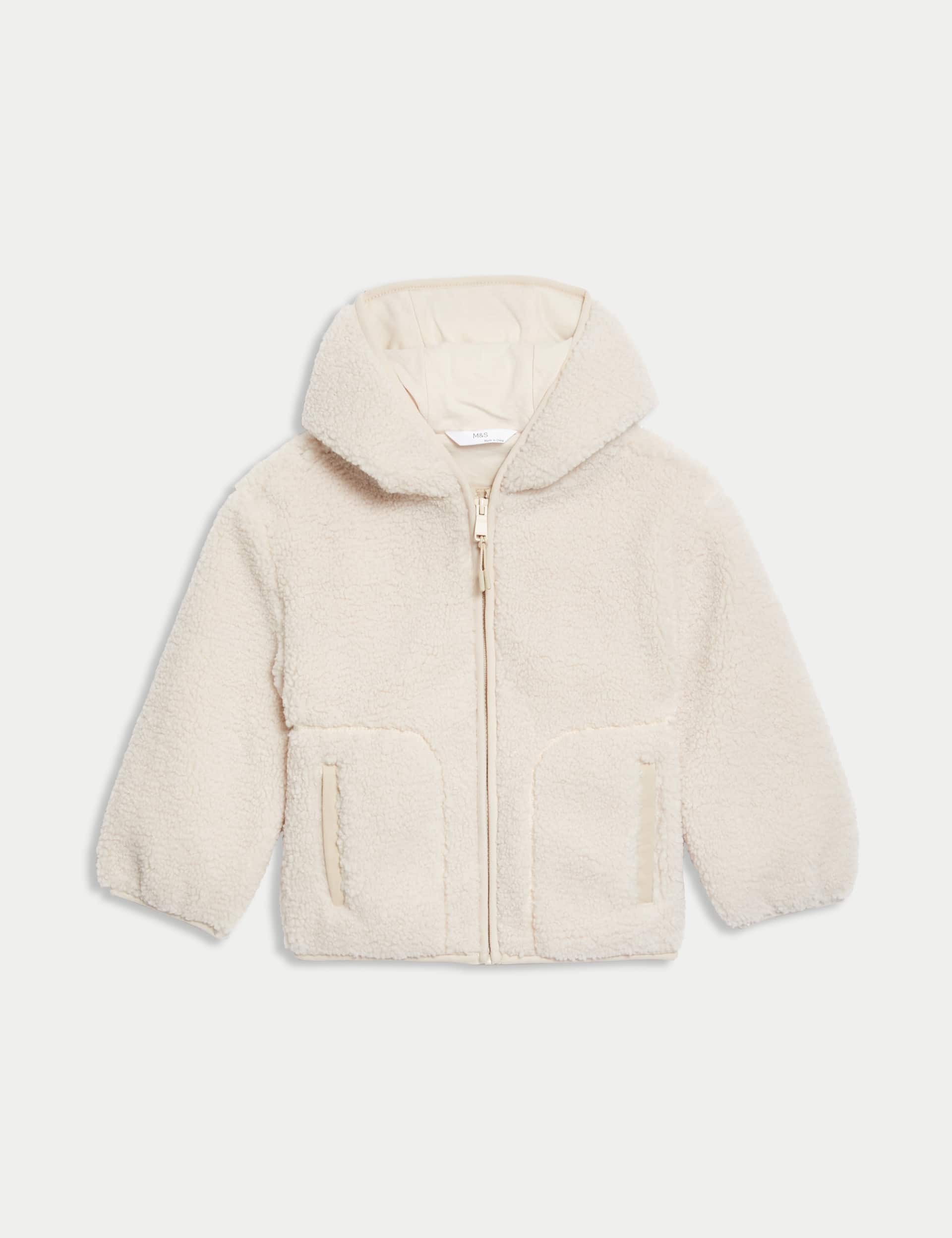 M&S Boys Fleece Zip Through Hooded Top (2-8 Yrs)