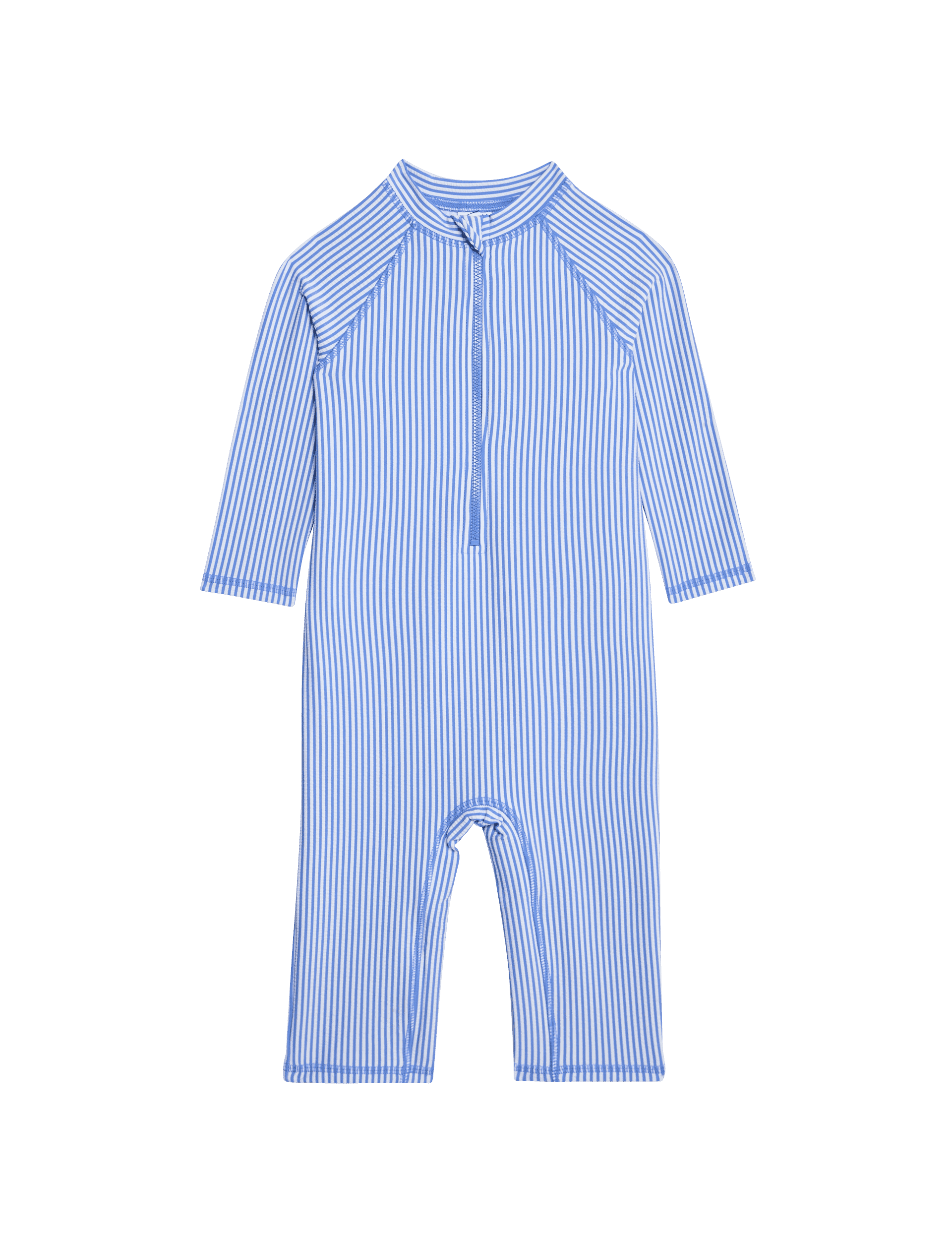 M&S Collection Striped All In One (2-8 Yrs) - 3-4 Y - Blue Mix, Blue Mix