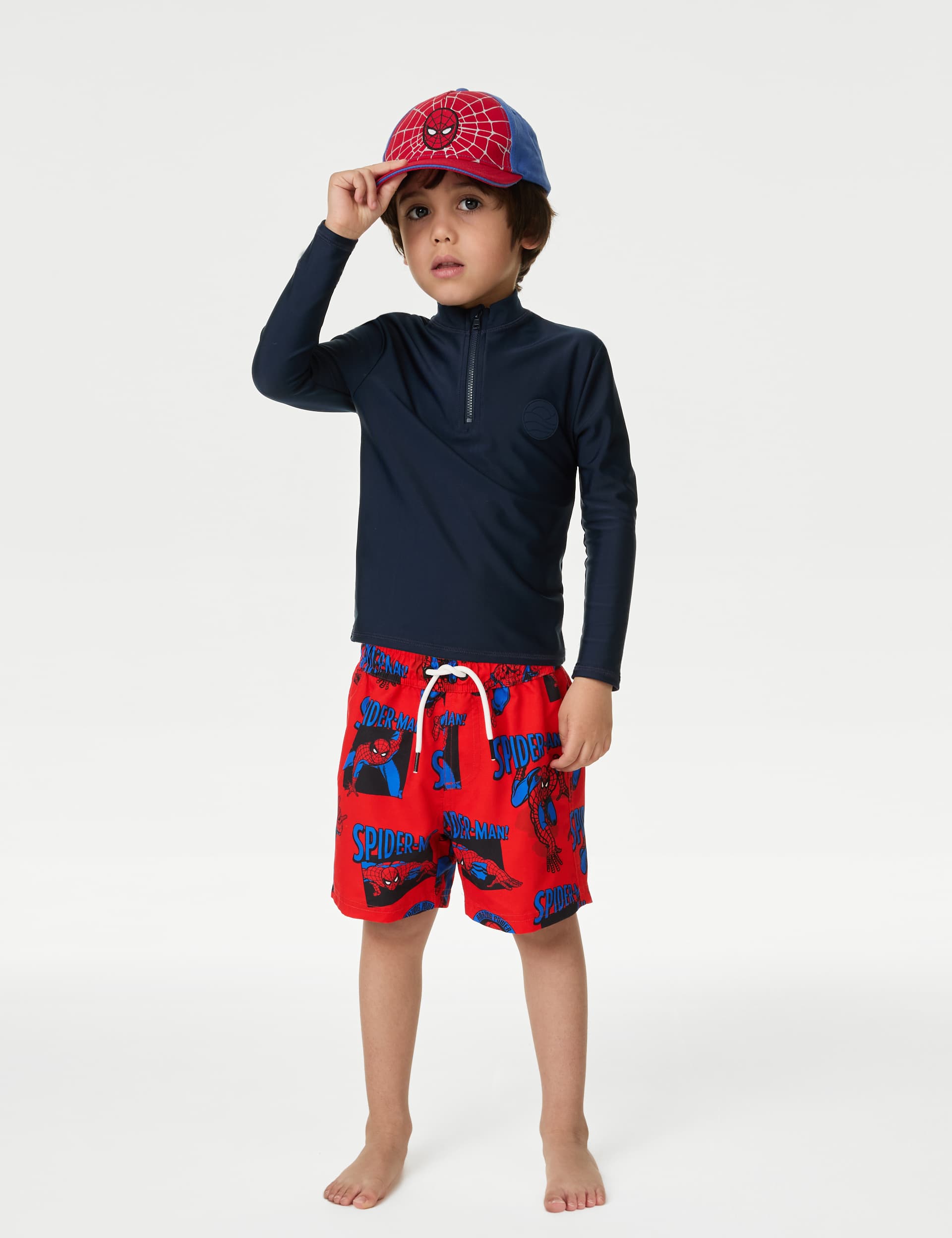 M&S Boys Spider-Man  Swim Shorts (2-8 Yrs)