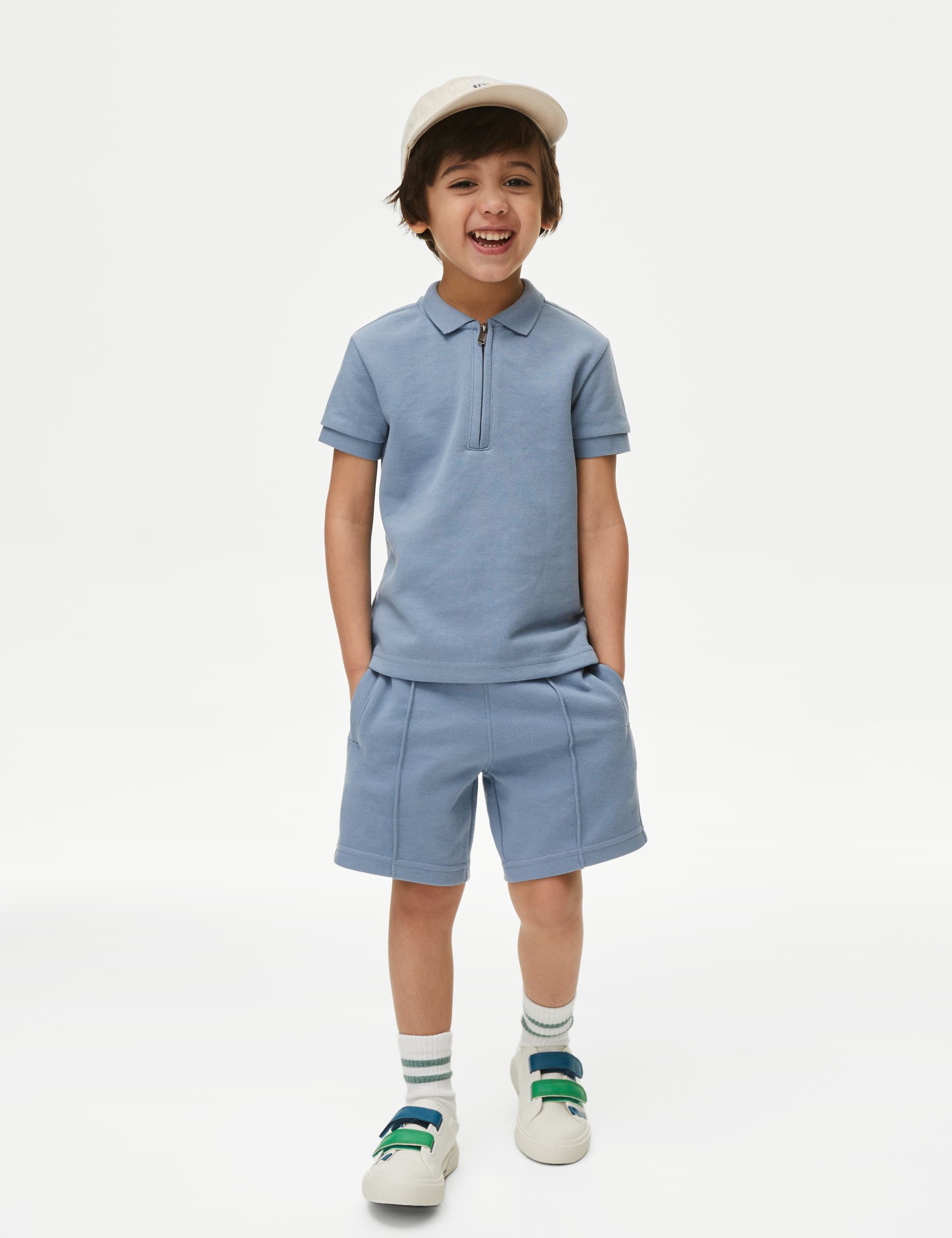 M&S Boys Polo Shirt And Shorts Set (2-8 Yrs)