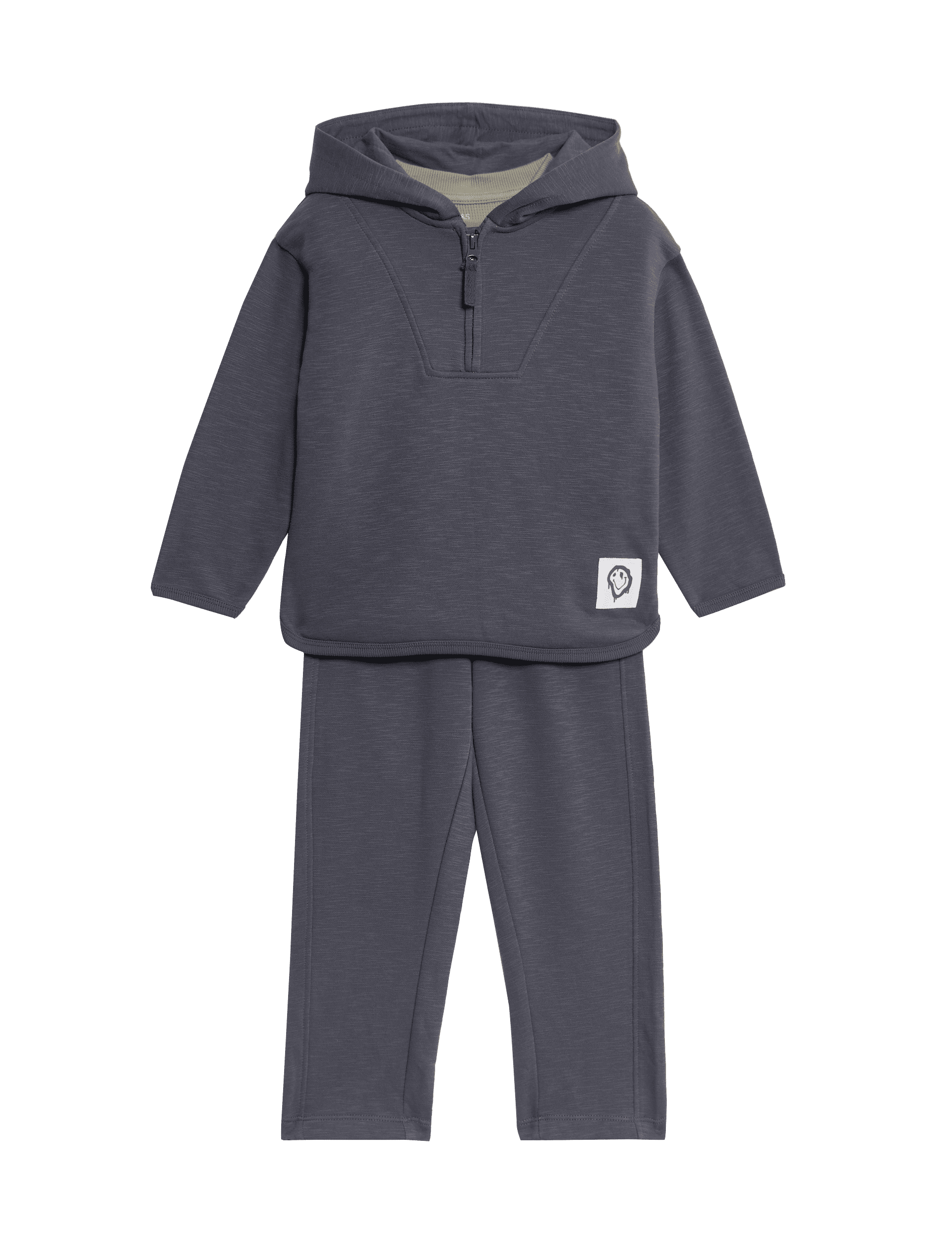 M&S Collection Boys 3pc Cotton Rich Top & Bottom Outfit (2-8 Yrs) - 3-4 Y - Dark Khaki, Dark Khaki