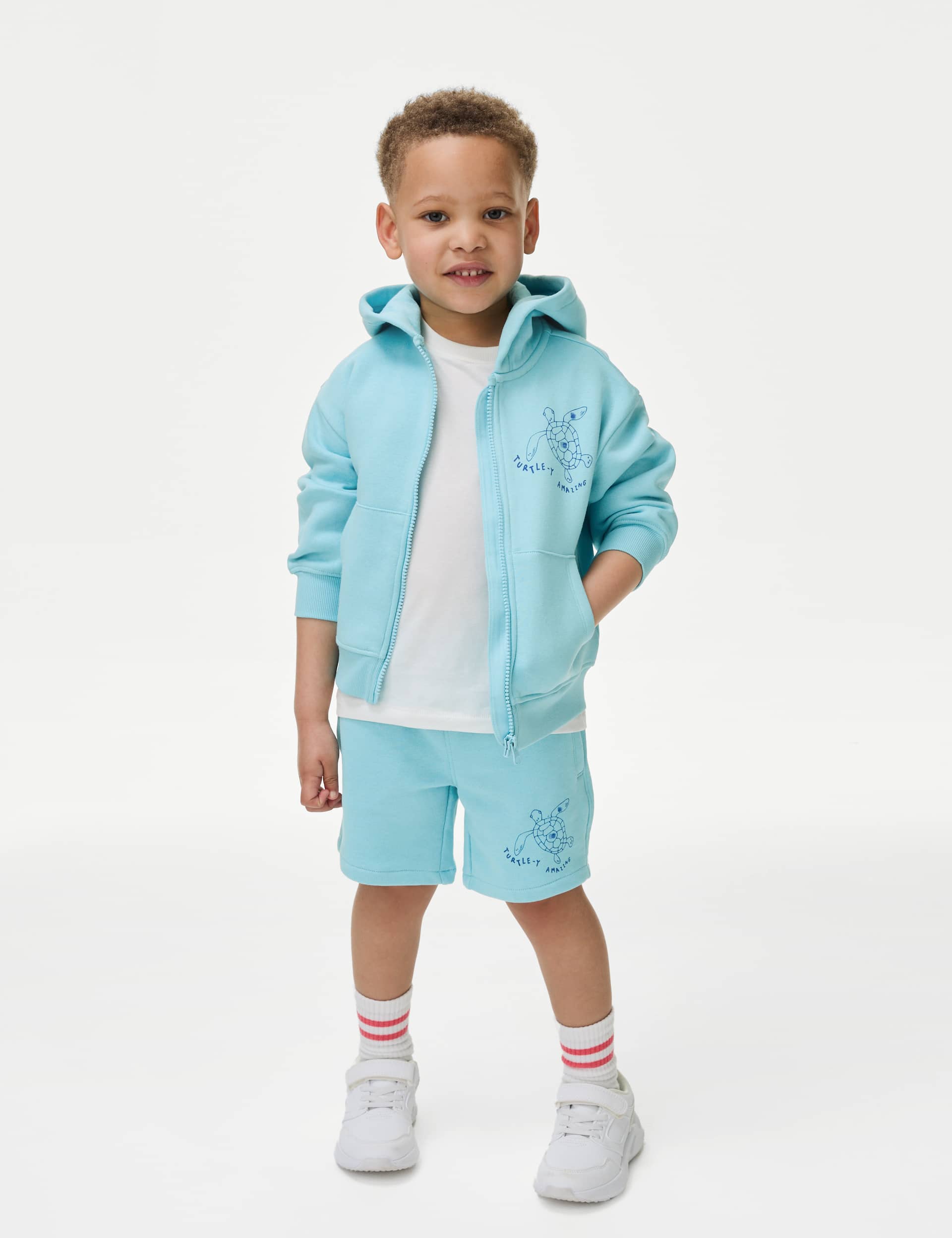 M&S Boys Cotton Rich Elasticated Waist Shorts (2-8 Yrs)