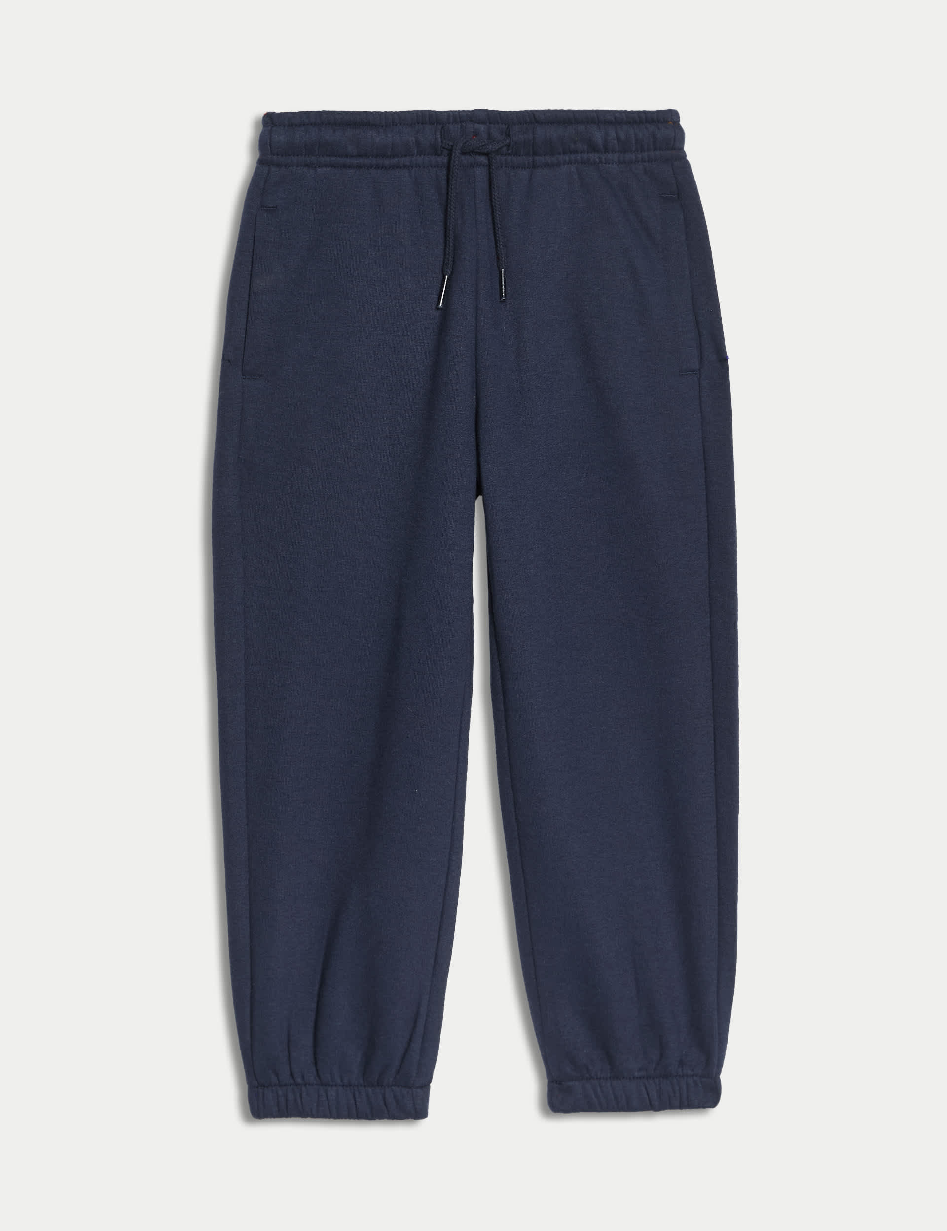 M&S Collection Boys Cotton Rich Plain Joggers (2-8 Yrs) - 3-4 Y - Navy, Red,Neutral,Navy,Light Green