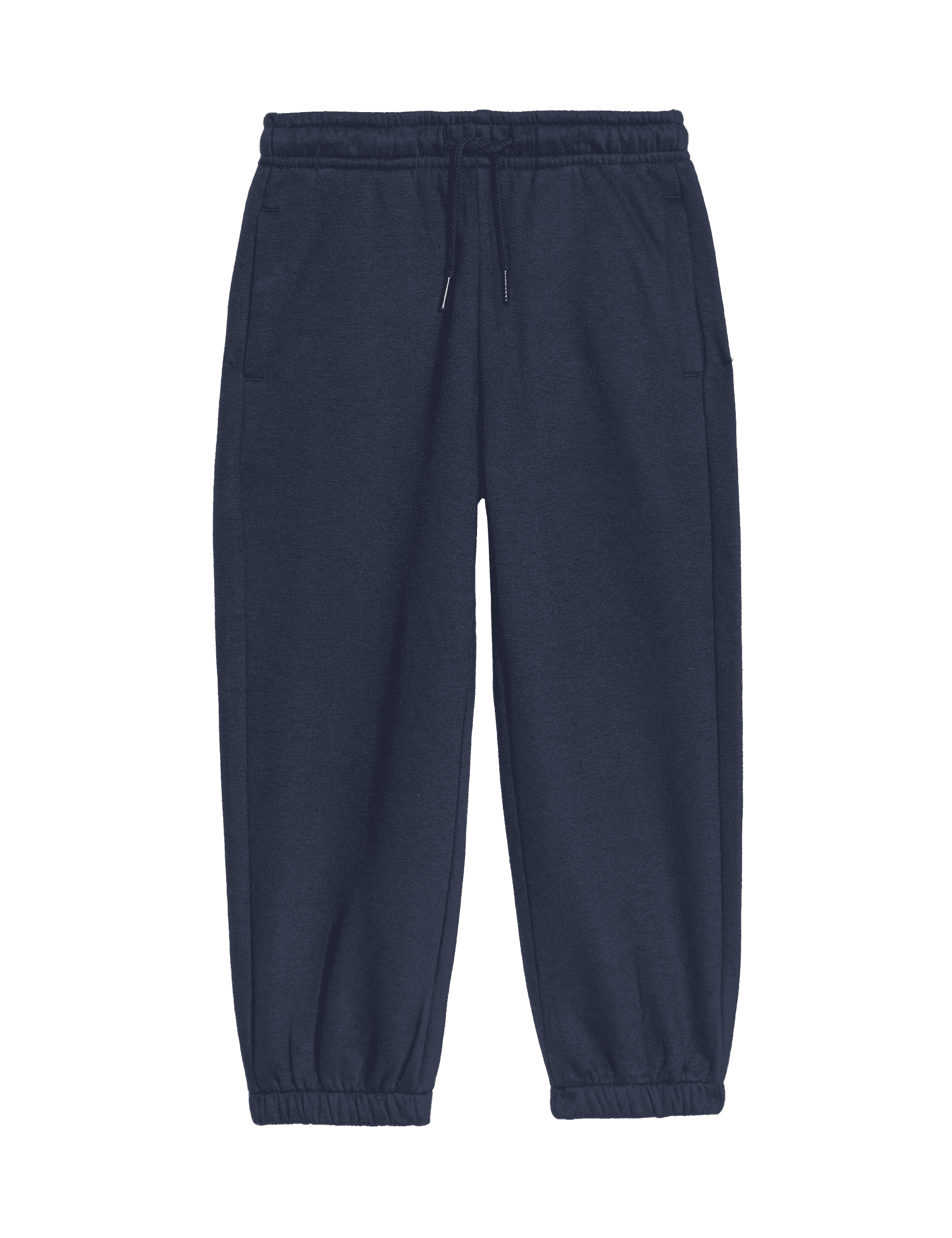 M&S Collection Boys Cotton Rich Plain Joggers (2-8 Yrs) - 3-4 Y - Navy, Black,Neutral,Navy,Light Gre