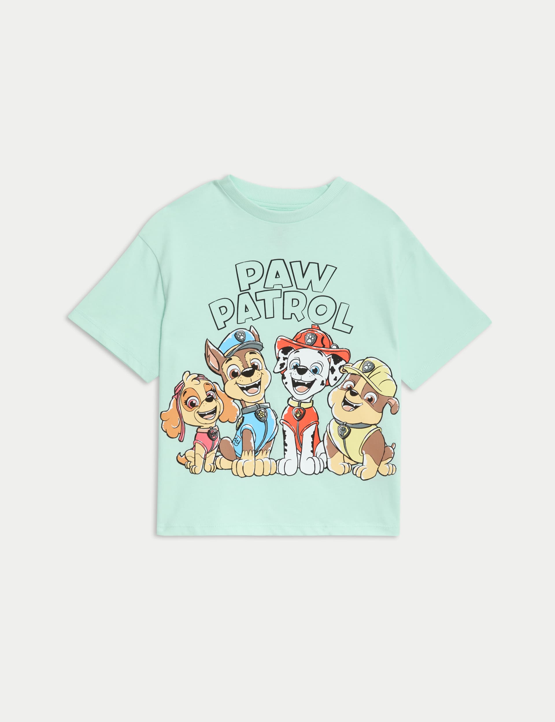M&S Boys Pure Cotton Paw Patrol  T-Shirt (2-8 Yrs)
