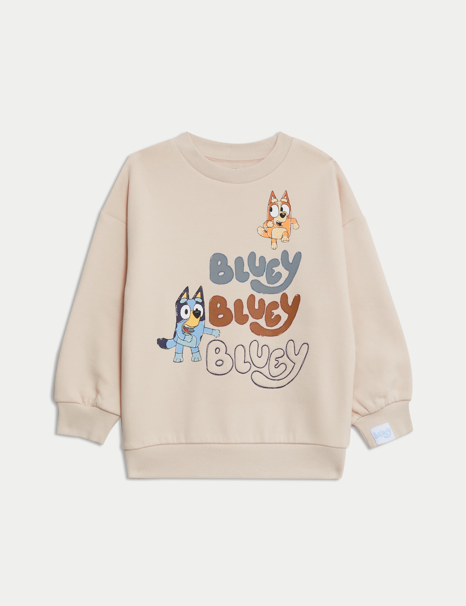 M&S Boys Cotton Rich Bluey  Sweatshirt (2-8 Yrs)
