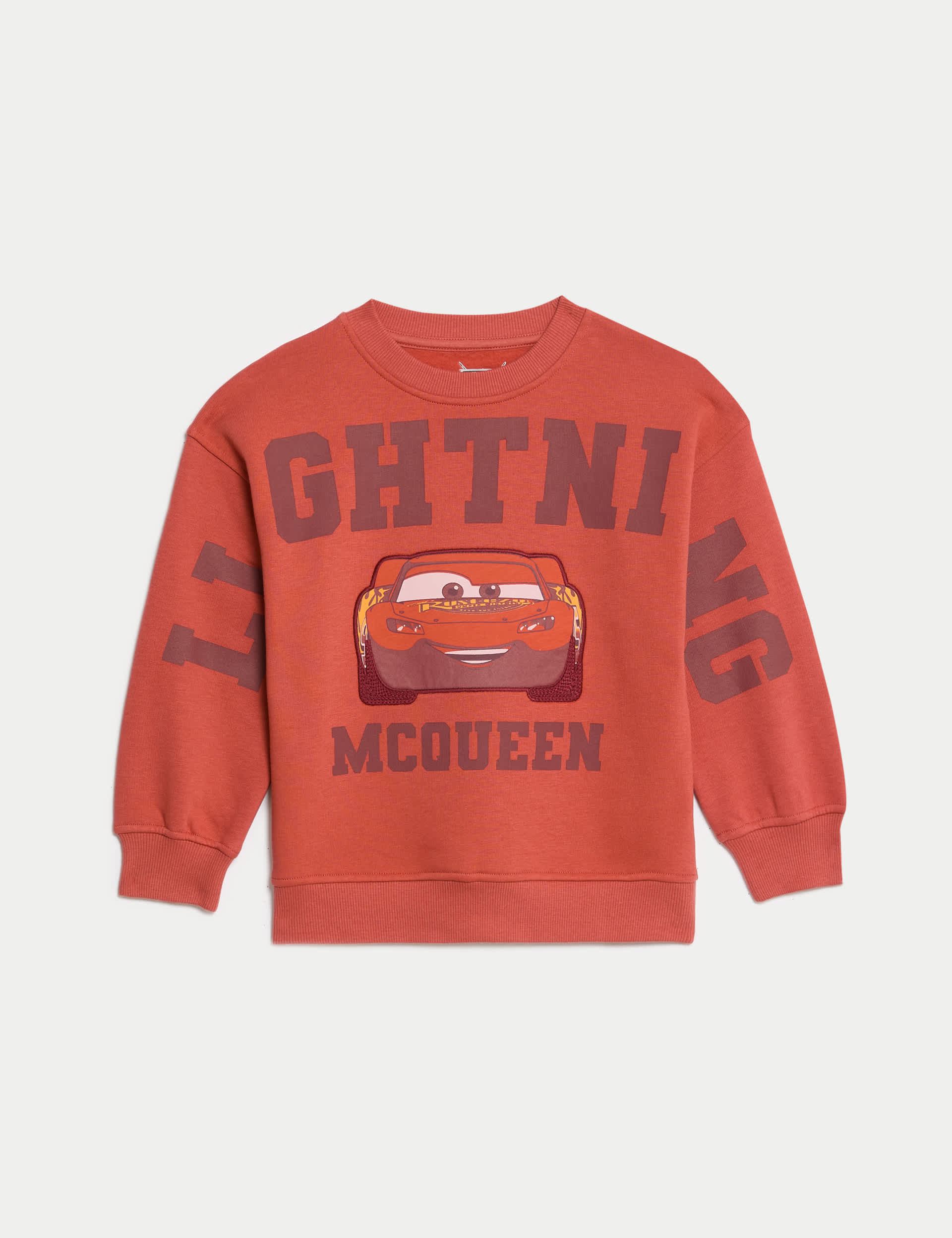 M&S Boys Cotton Rich Cars  Sweatshirt (2-8 Yrs)