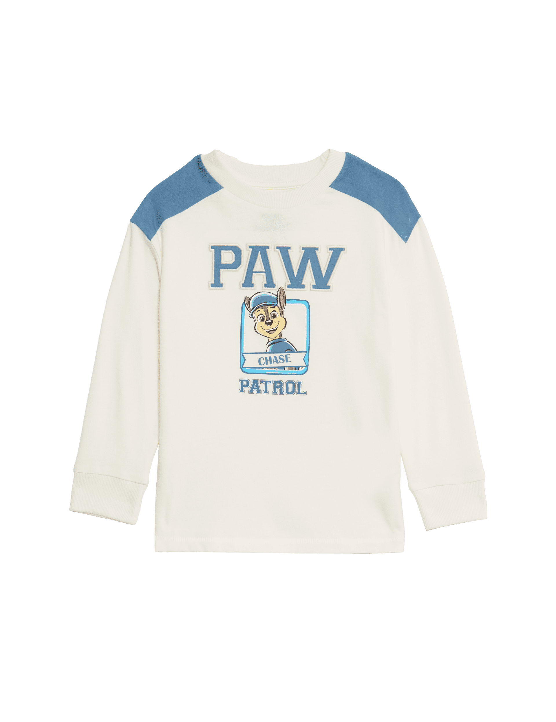 M&S Collection Boys Pure Cotton PAW Patrol Top - 3-4 Y - Ecru, Ecru