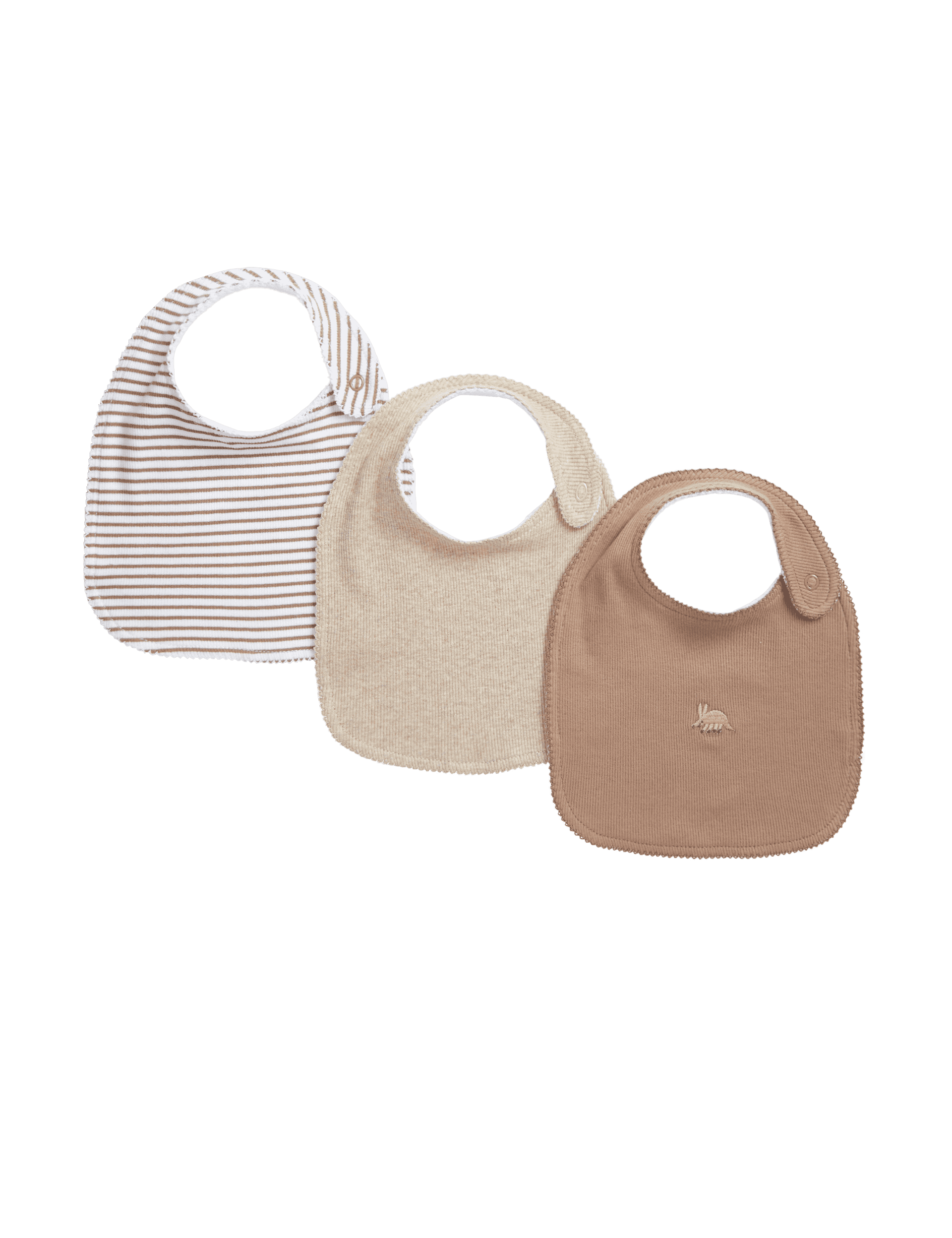 M&S Collection Boys 3pk Cotton Rich Bibs - Multi, Multi