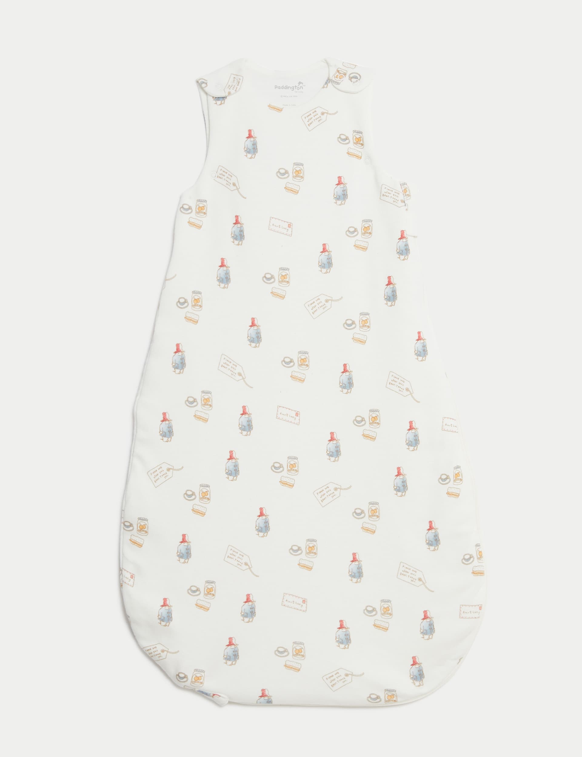 M&S Pure Cotton Paddington 2.5 Tog Sleeping Bag (0-3 Yrs) - 6-18M - Cream Mix, Cream Mix