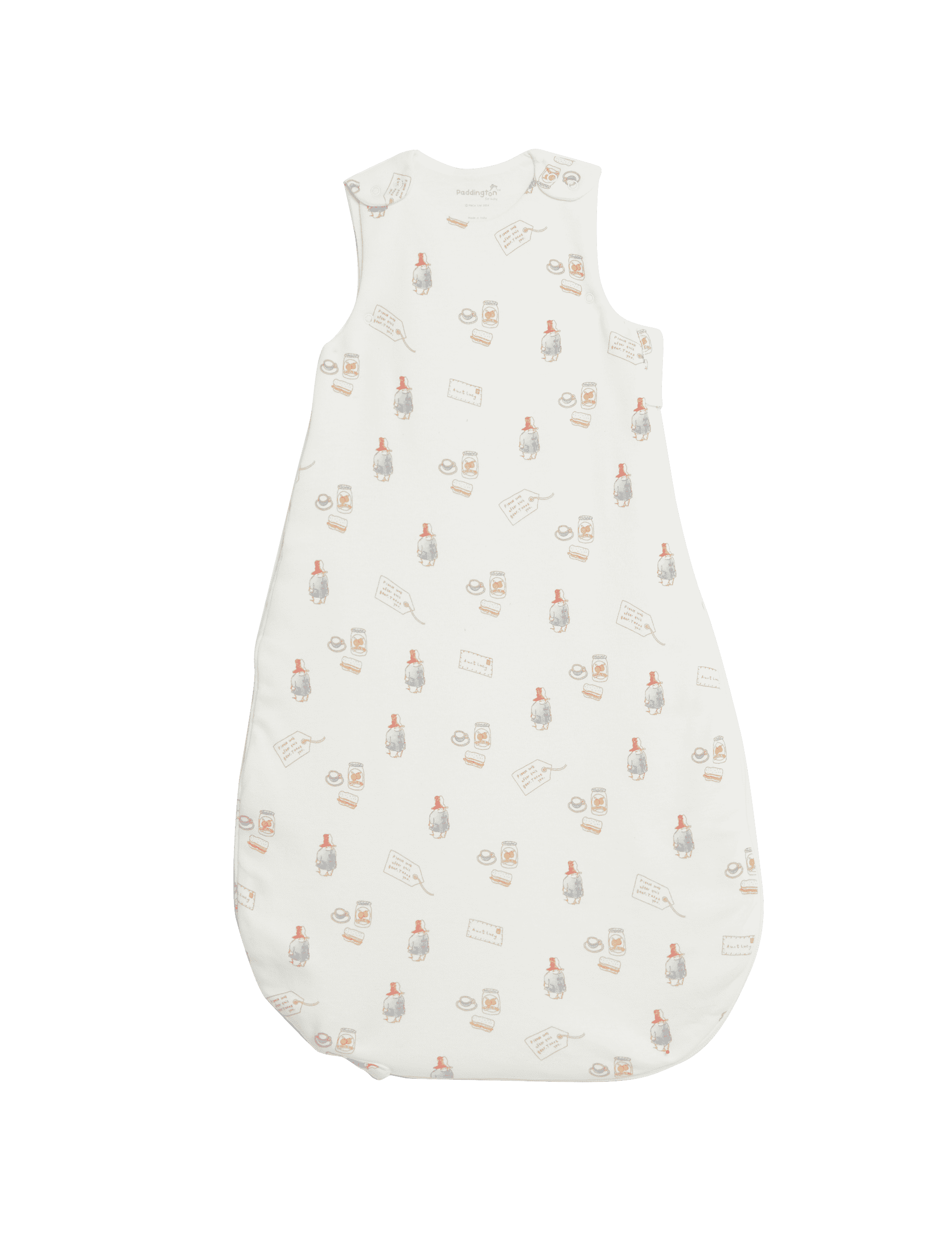 M&S Collection Pure Cotton Paddington 2.5 Tog Sleeping Bag (0-3 Yrs) - 18-36 - Cream Mix, Cream Mix