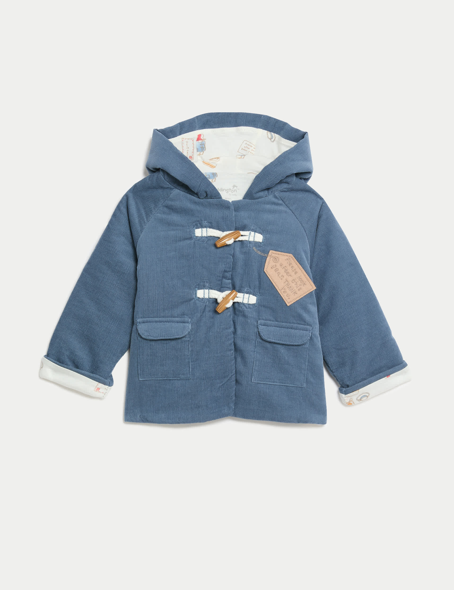 M&S Pure Cotton Cord Paddington  Padded Jacket (7lbs-1 Yrs)
