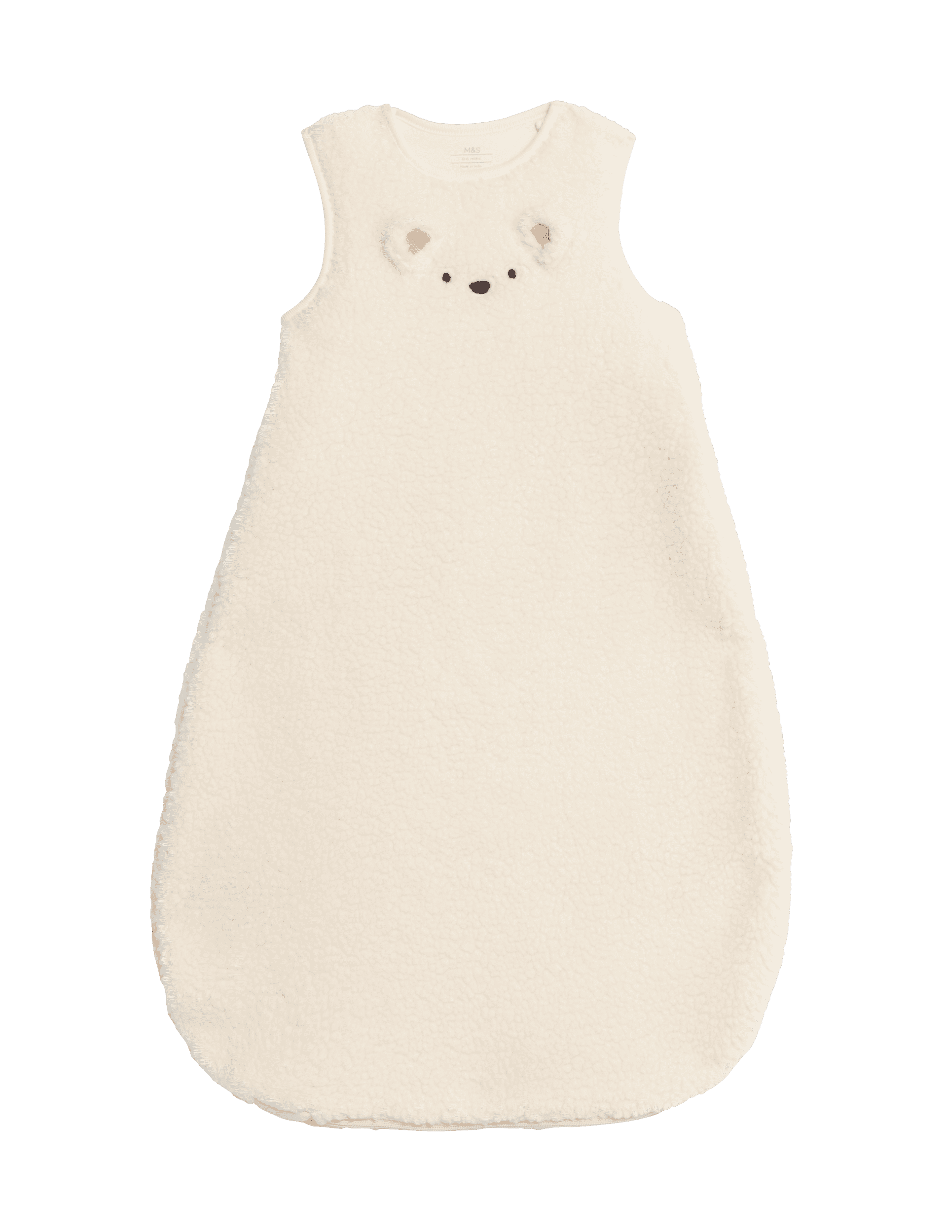 M&S Collection Bear 2.5 Tog Sleeping Bag (0-36 Mths) - 18-36 - Cream Mix, Cream Mix