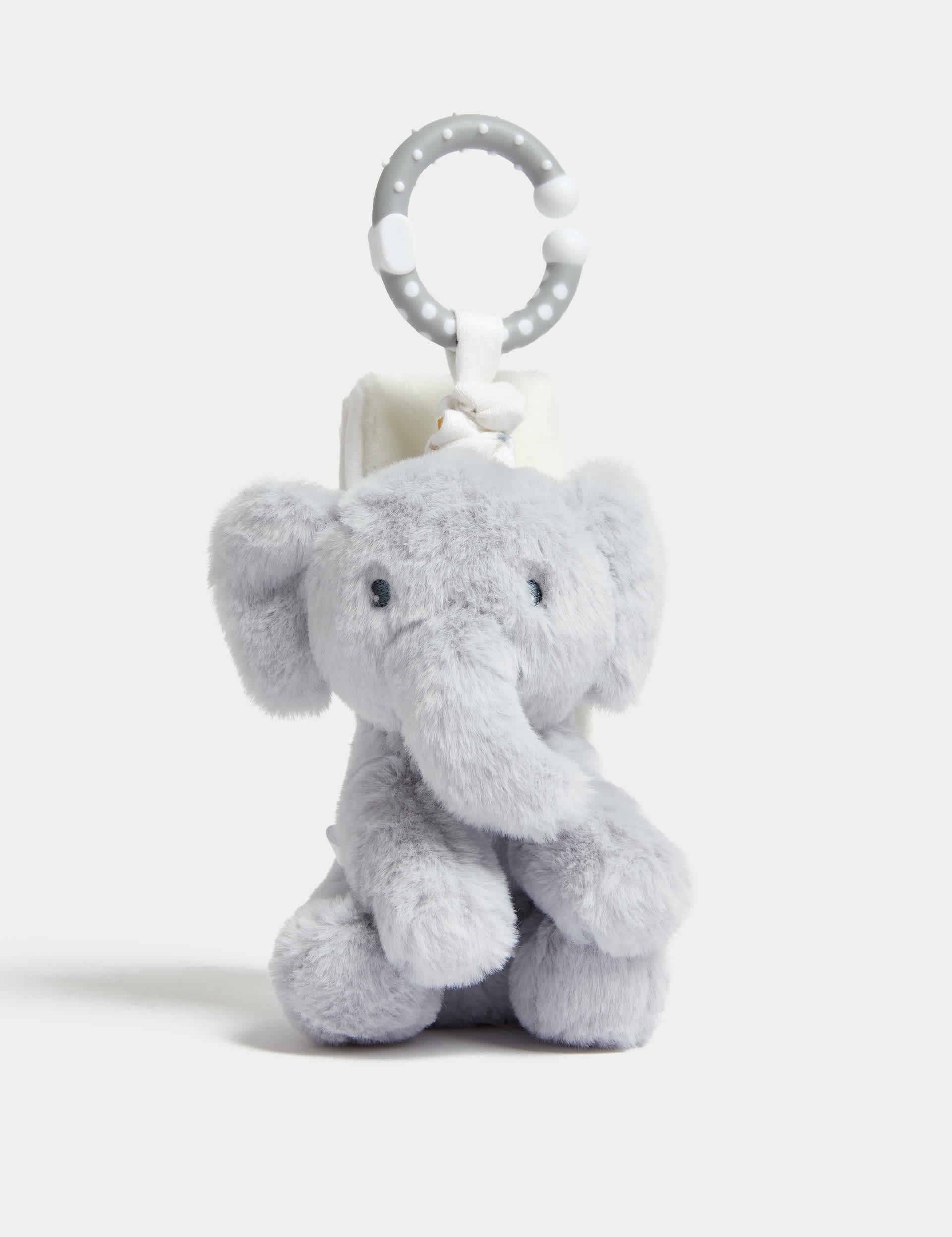 M&S Born In 2024 Elephant Judder Soft Toy - Grey Mix, Grey Mix