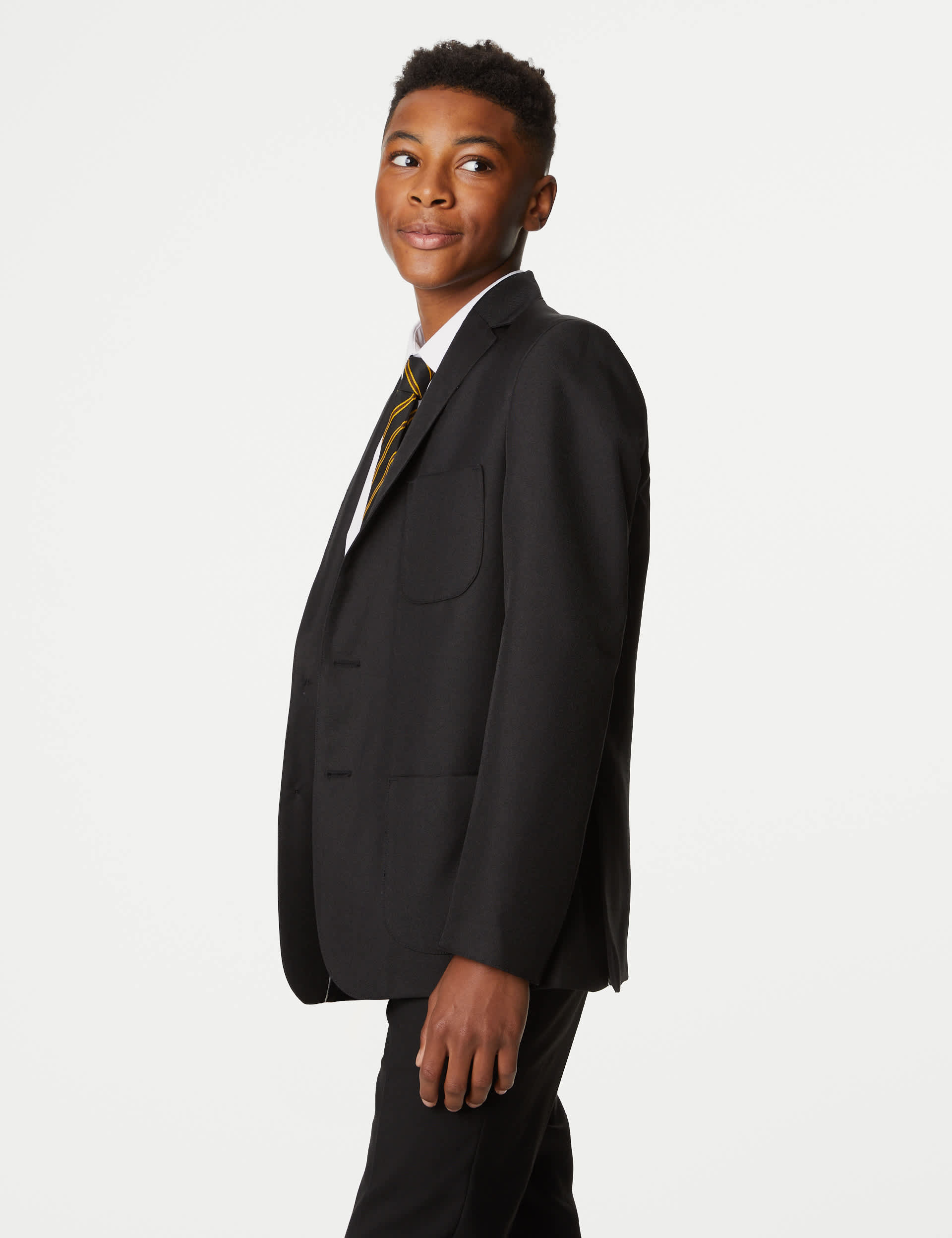 M&S School Boys Regular Fit Blazer (3-16 Yrs) - 39REG - Black, Navy,Black