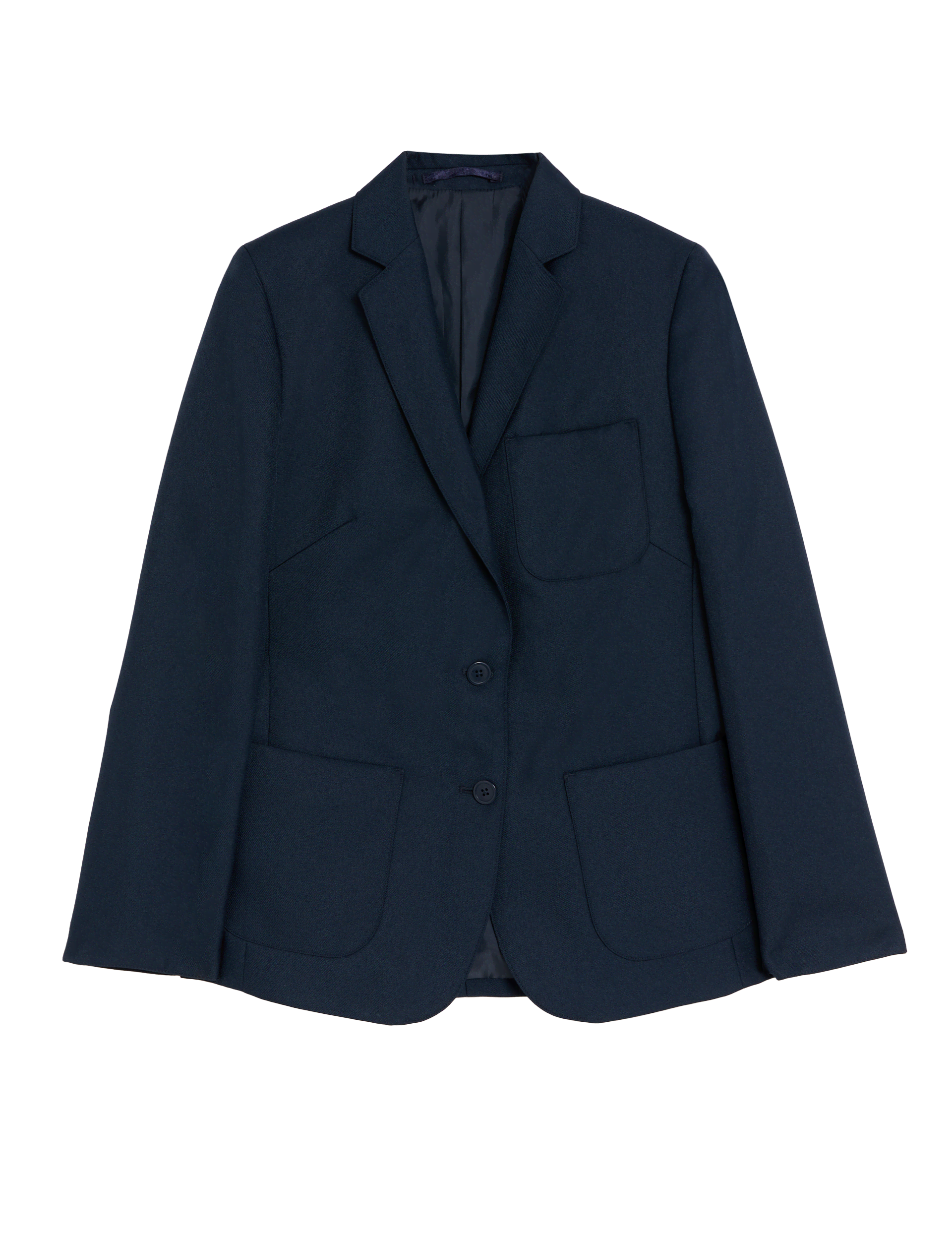 M&S Collection Girls SchoolGirlss' Regular Fit Blazer (3-16 Yrs) - 39REG - Navy, Black,Navy