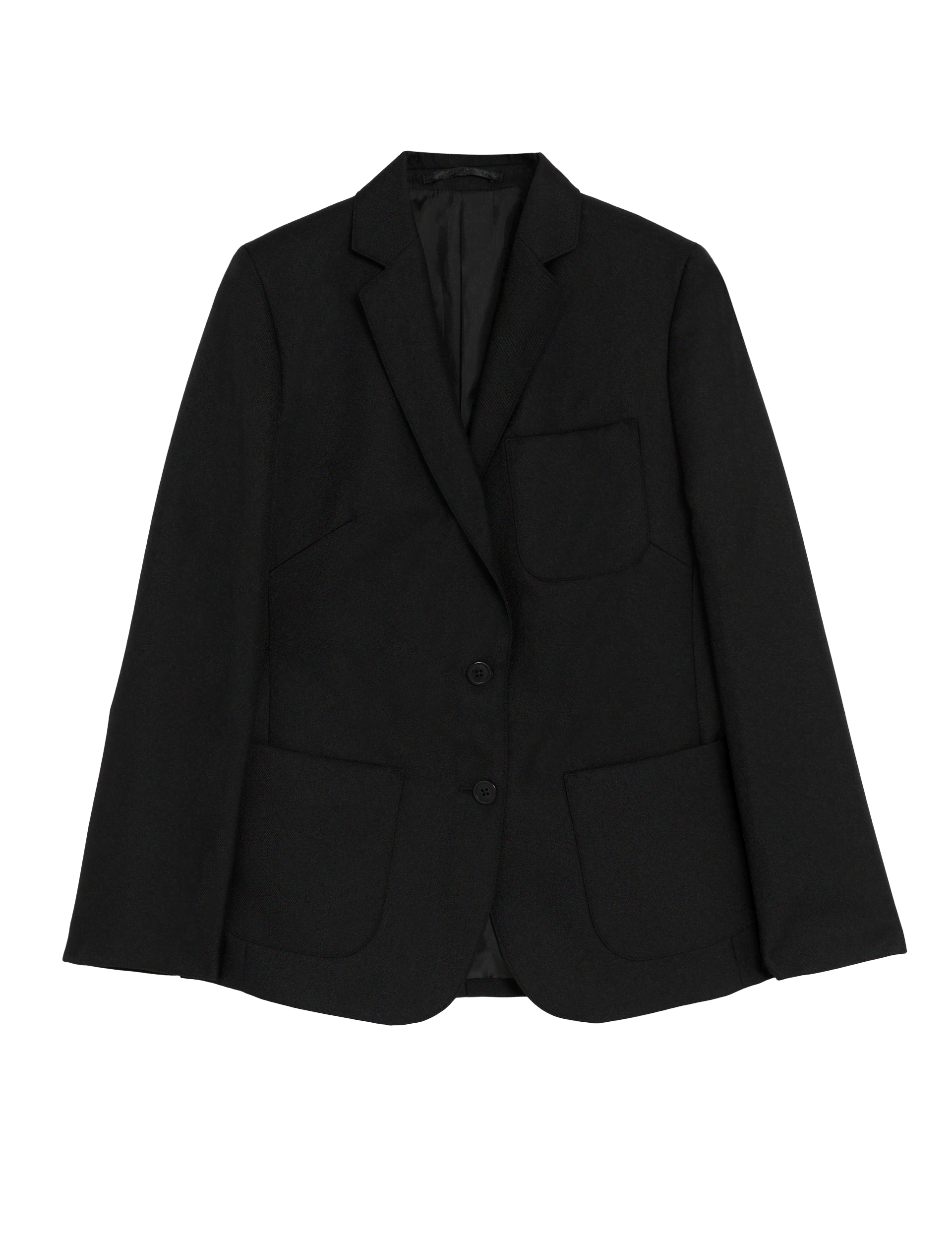 M&S Collection Girls SchoolGirlss' Regular Fit Blazer (3-16 Yrs) - 10yREG - Black, Black