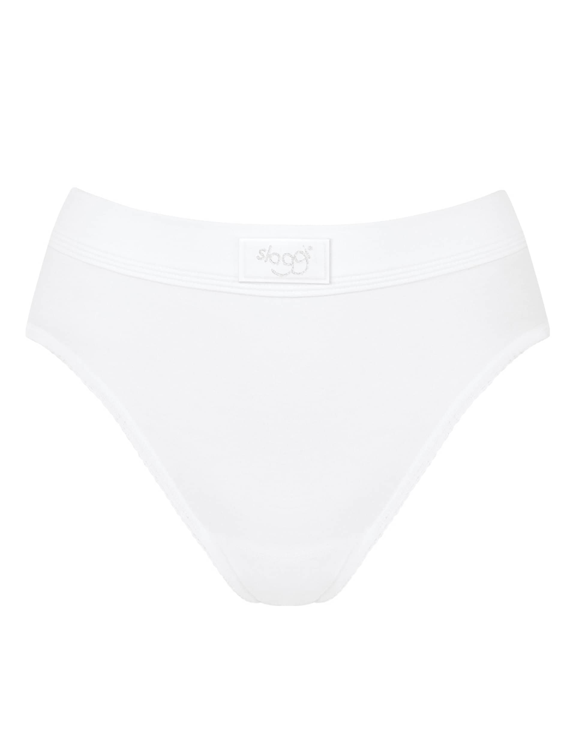 Sloggi Women's Double Comfort Cotton Rich Tai Briefs - 14 - White, White,Black