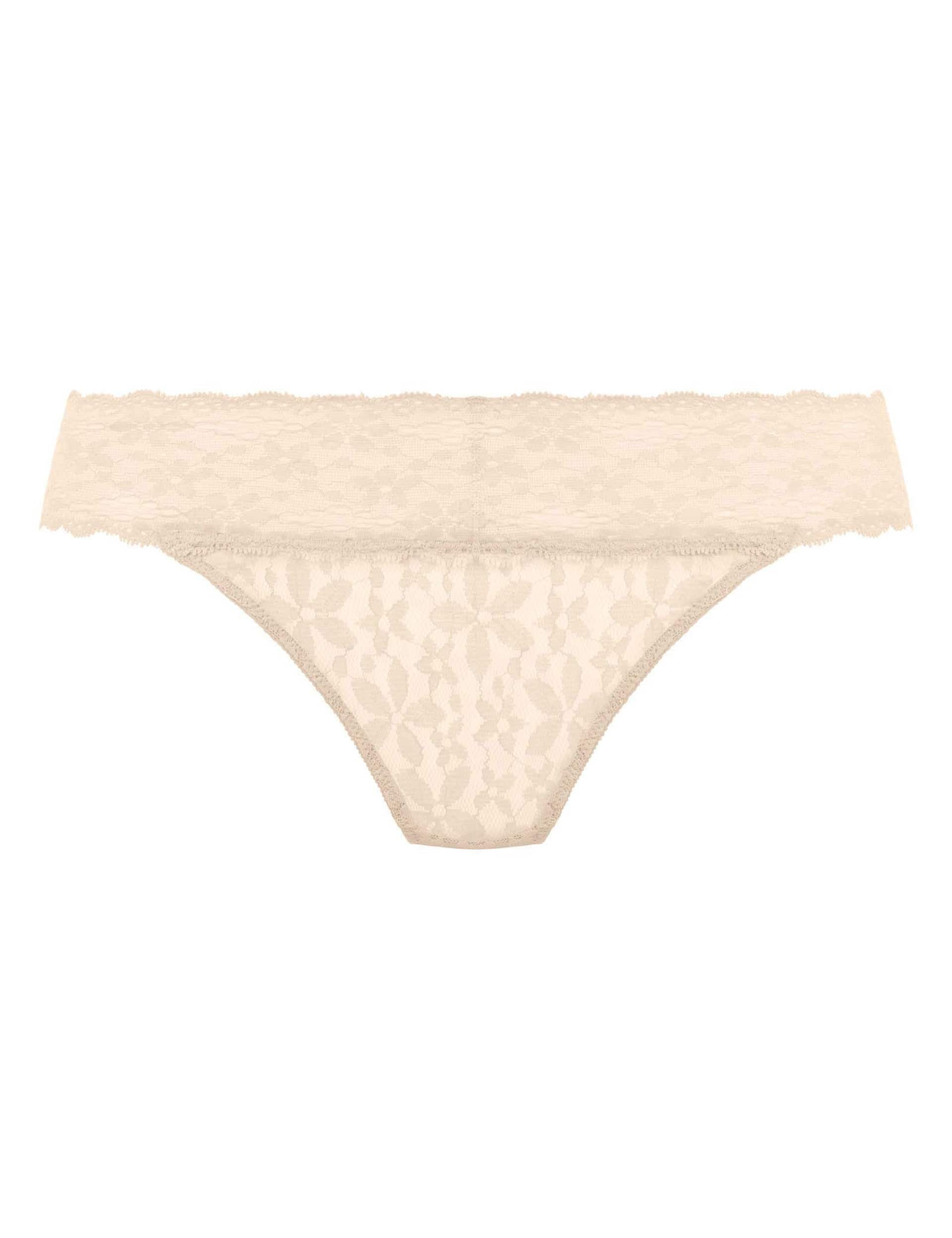 Wacoal Women's Halo Floral Lace Bikini Knickers - Beige, Beige,Black,Ivory