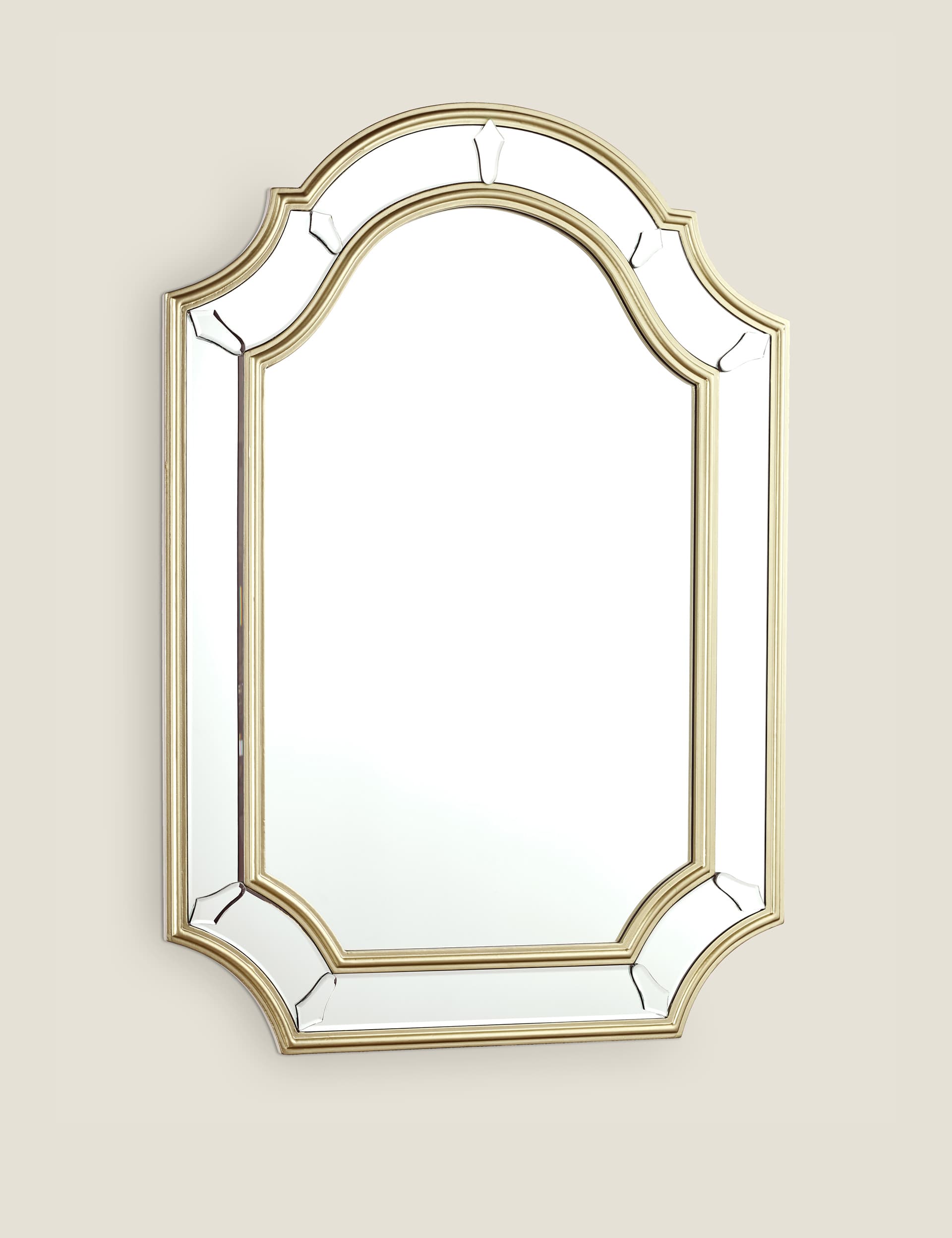 Laura Ashley Braxton Rectangular Wall Mirror - Champagne, Champagne