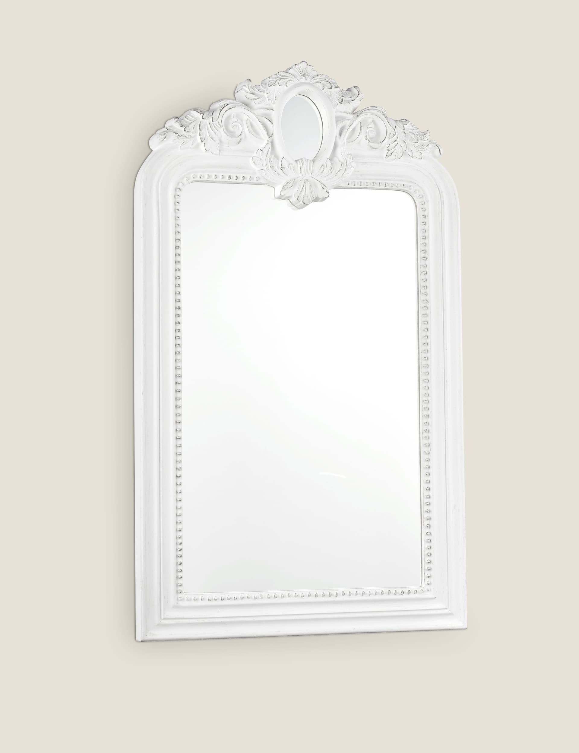 Laura Ashley Alana Rectangular Wall Mirror - Cream, Cream