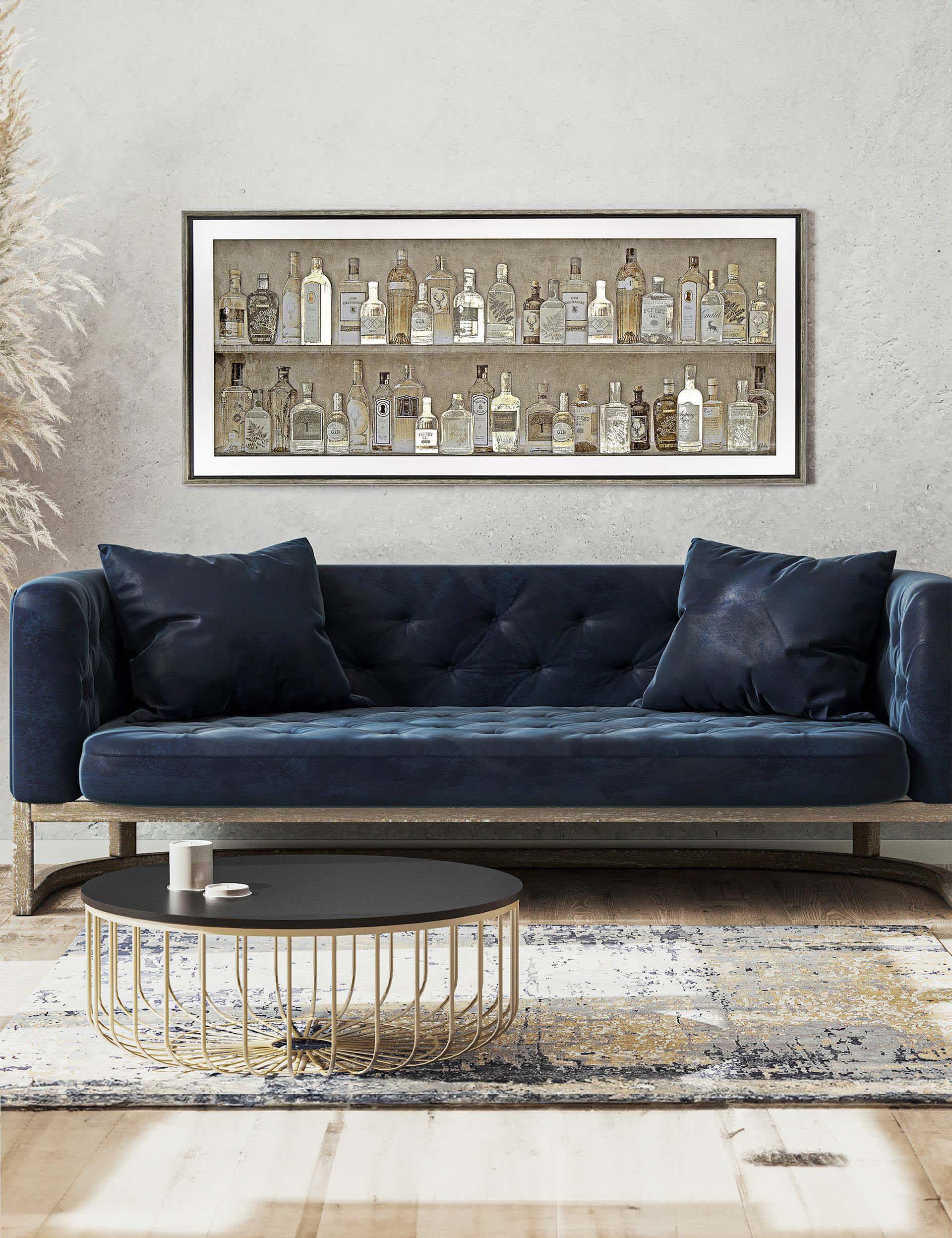 Gallery Home Gin Collection Rectangle Framed Art - Black, Black