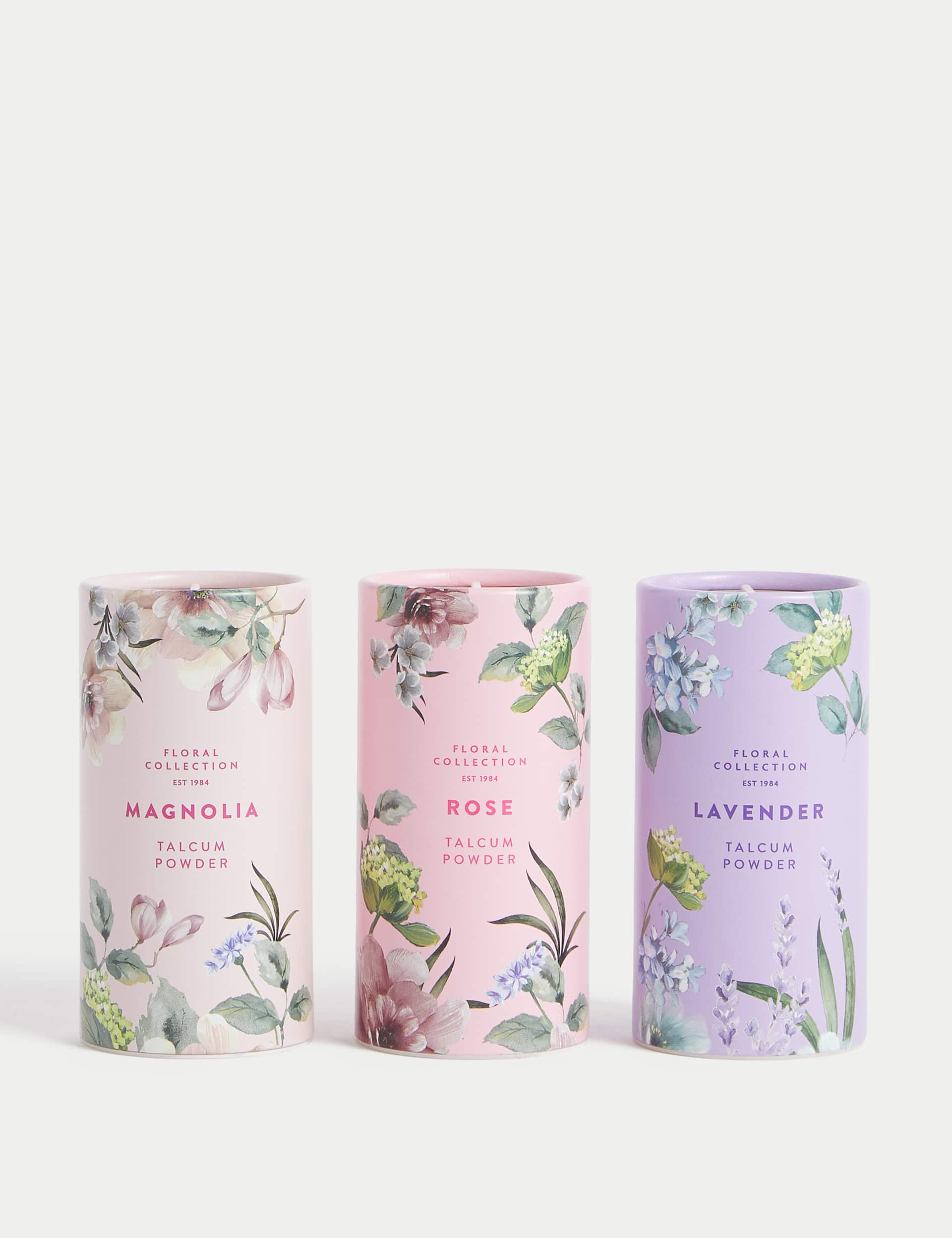 Floral Collection Women's Talcum Powder Gift Set