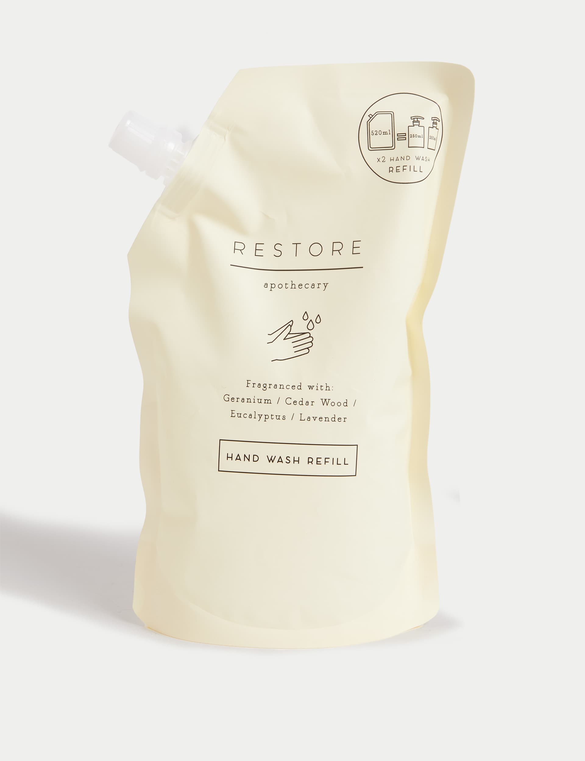 Apothecary Restore Hand Wash Refill 520ml