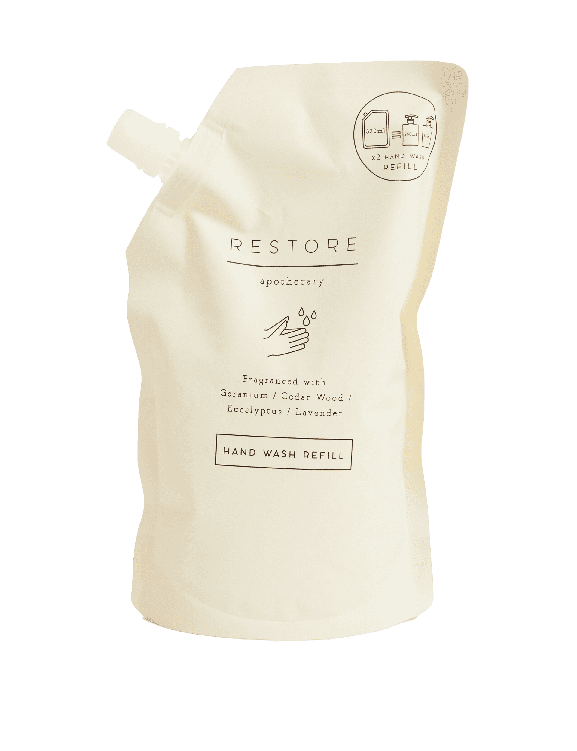 Apothecary Restore Hand Wash Refill 520ml