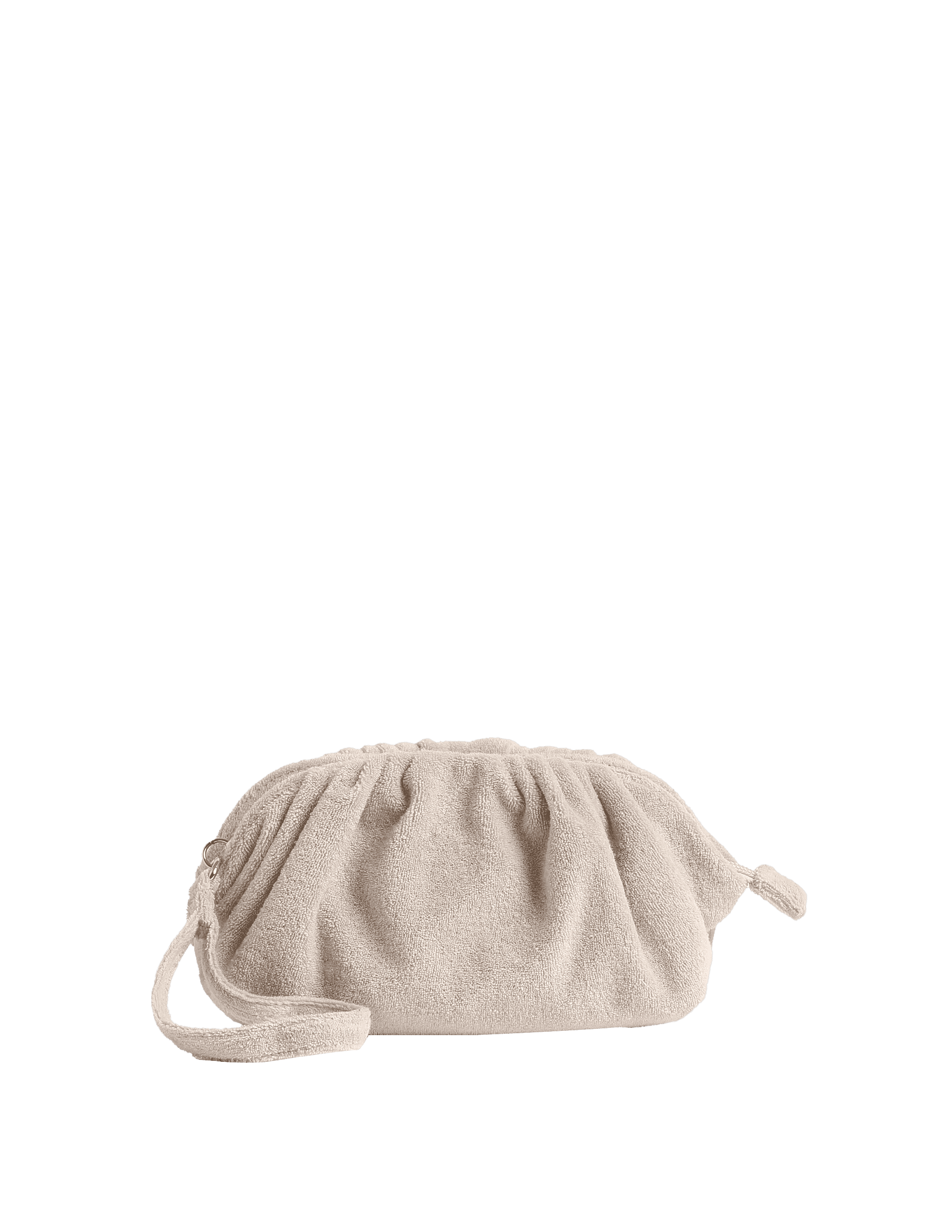 M&S Collection Women's Small Slouchy Towelling Bag - Light Cream, Light Cream