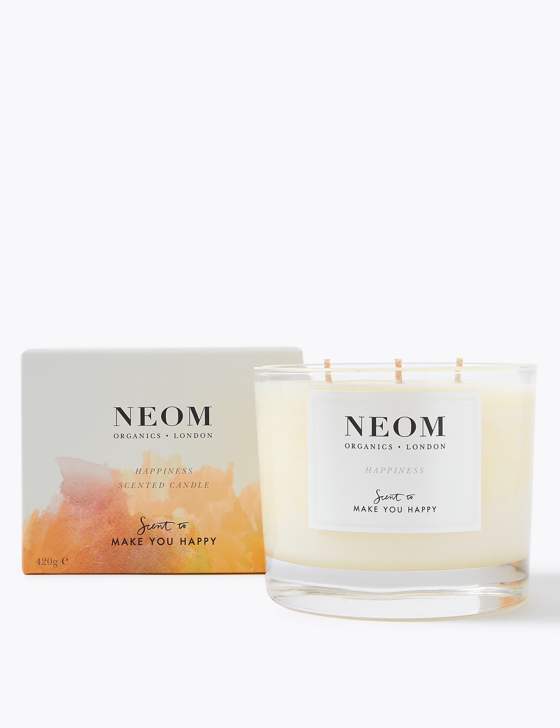 Neom Women's Happiness 3 Wick Candle 420g