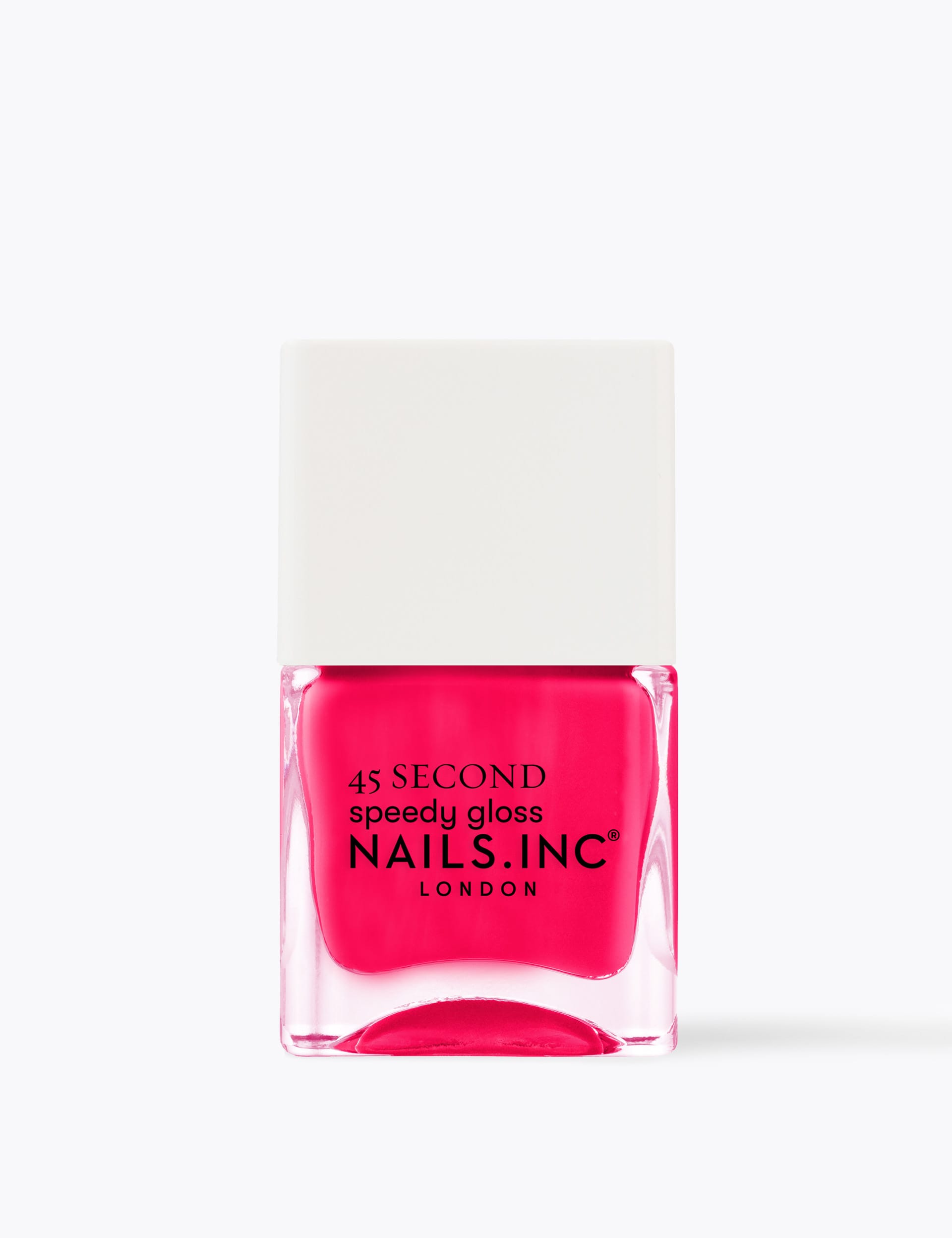 Nails Inc. 45 Second Speedy Gloss 14 ml - Raspberry, Mid Grey,Mauve,Peach,Mushroom,Gold,Black,Soft Pink,Raspberry,Purple,Orange