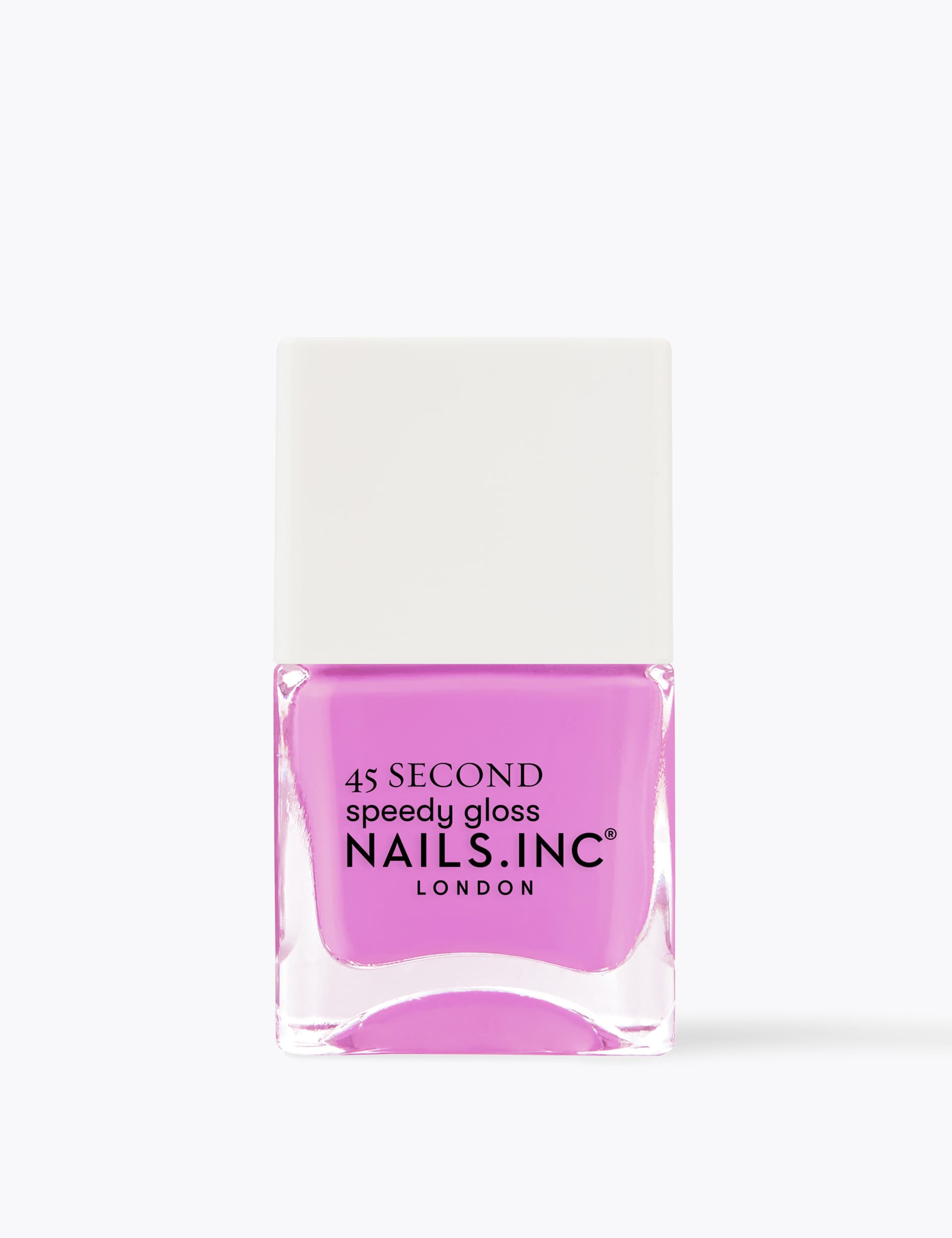 Nails Inc. 45 Second Speedy Gloss 14 ml - Purple, Mid Grey,Peach,Mushroom,Medium Coral,Soft Pink,Ras