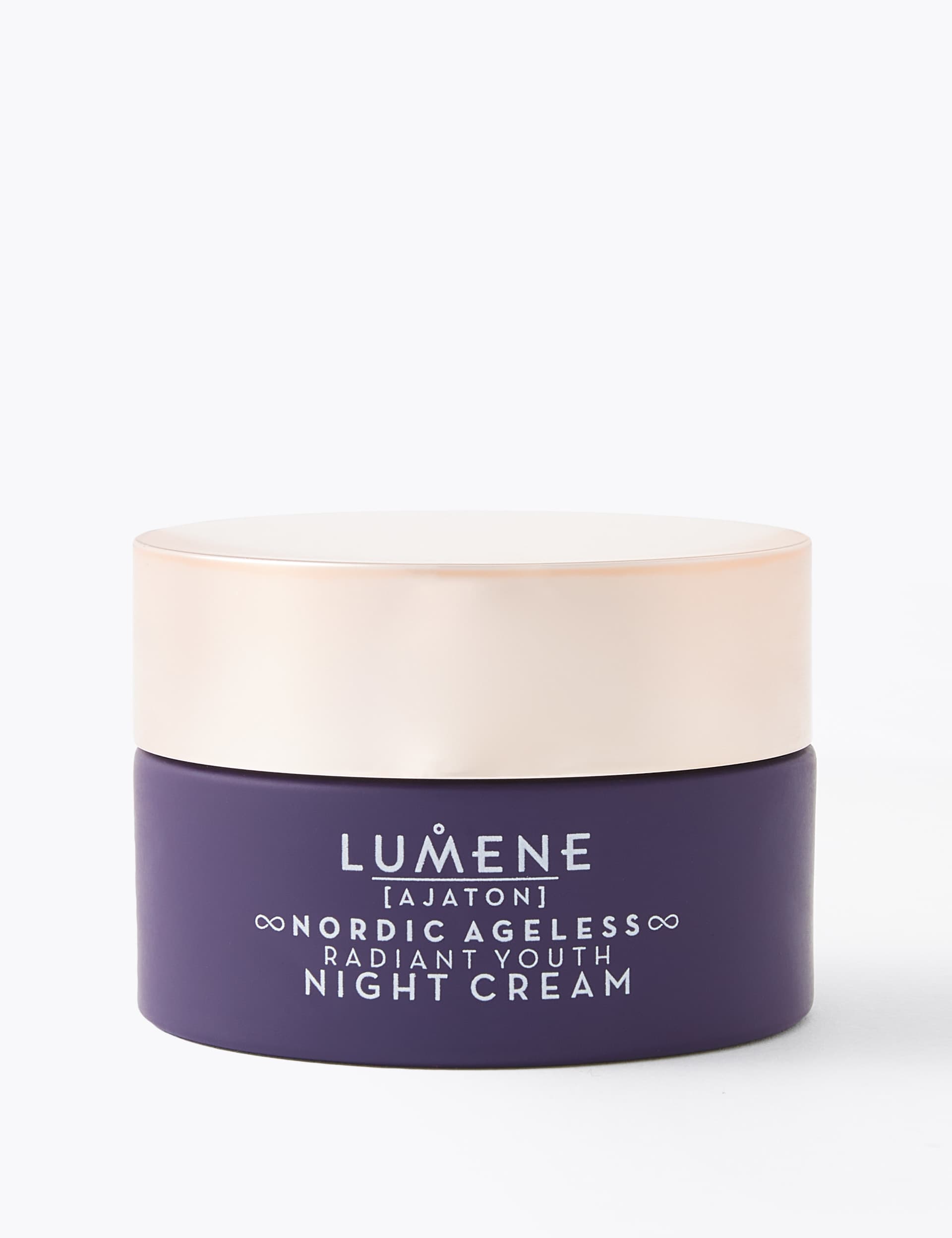 Lumene Mens Womens Nordic Ageless [Ajaton] Radiant Youth Night Cream 50ml