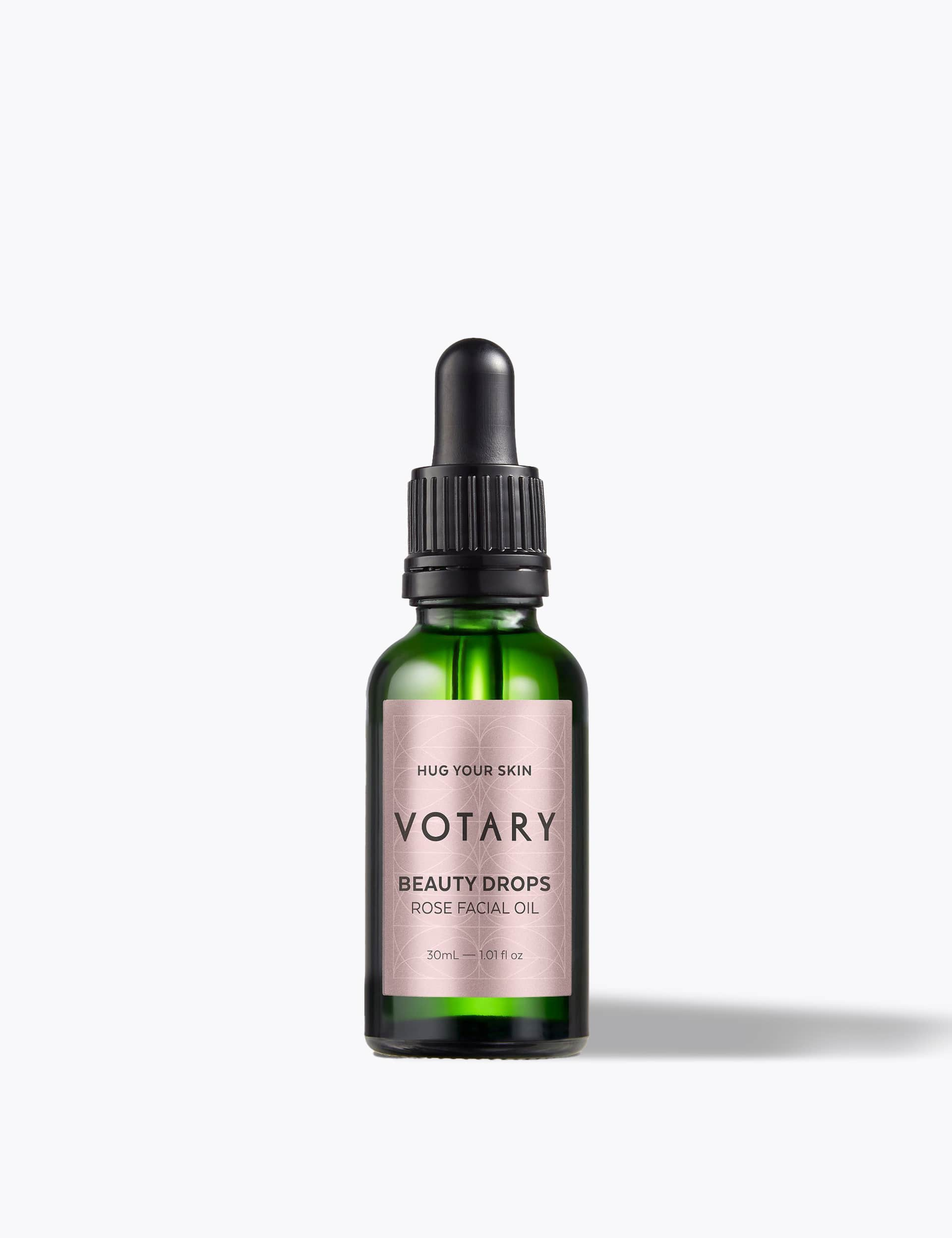 Votary Womens Mens Beauty Drops, Rose Facial Oil 30ml