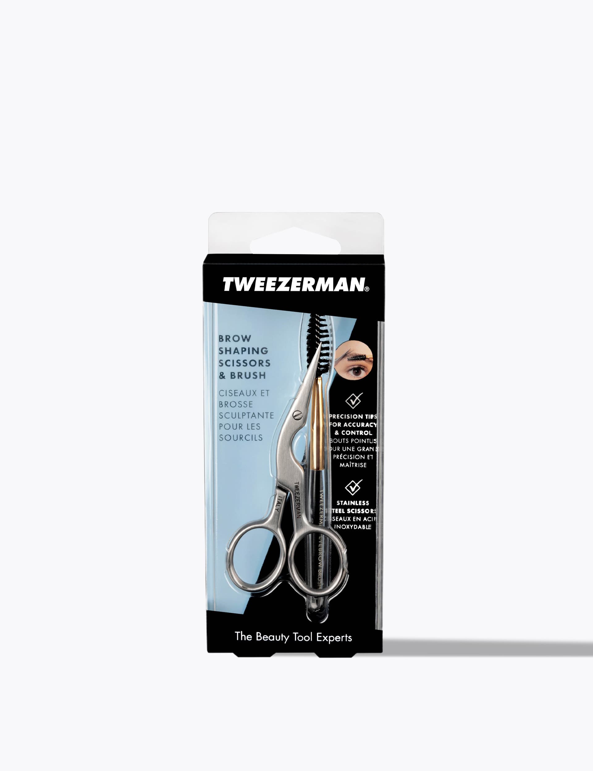 Tweezerman Women's Brow Scissors & Brush