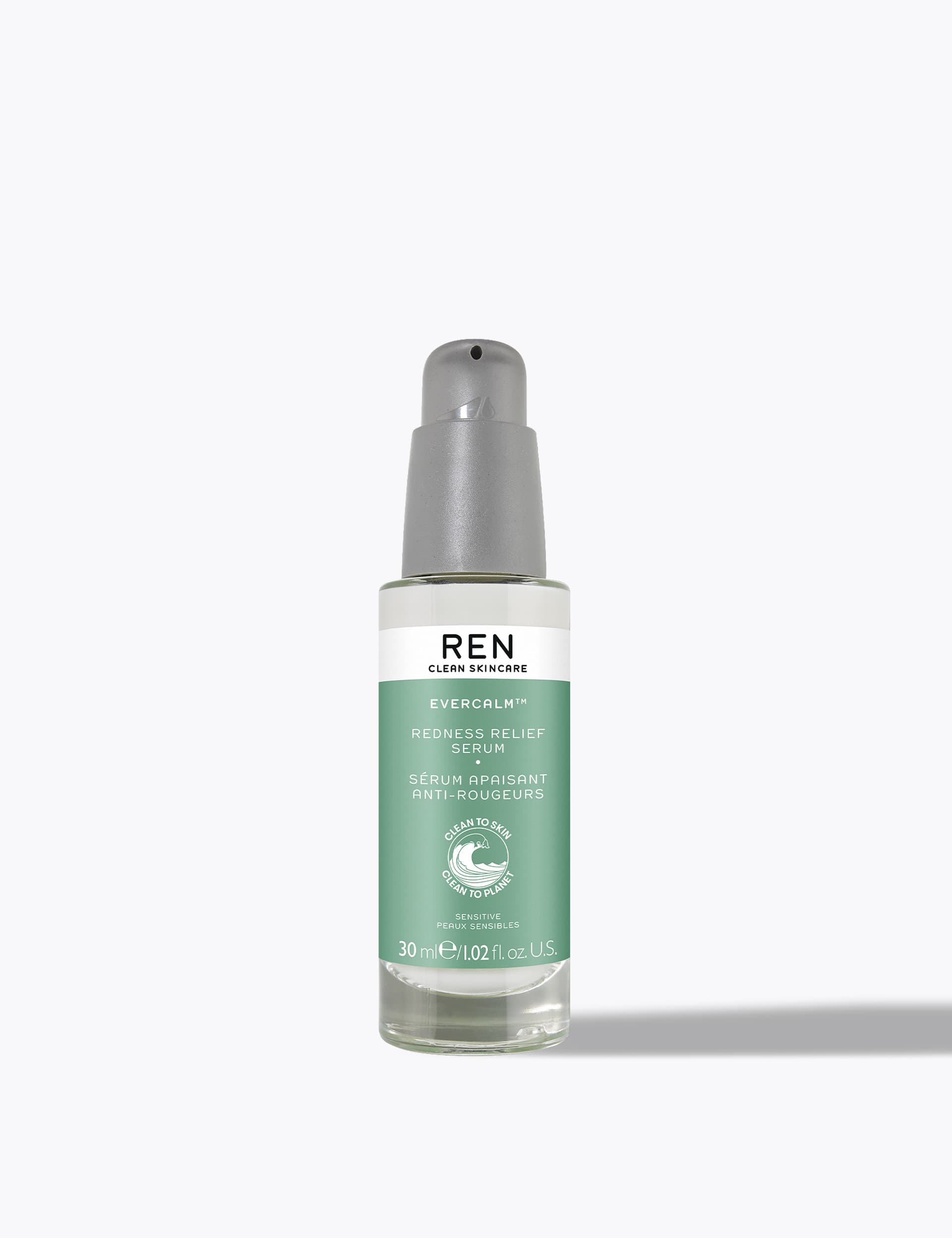 Ren Womens Mens Evercalm Redness Relief Serum 30ml