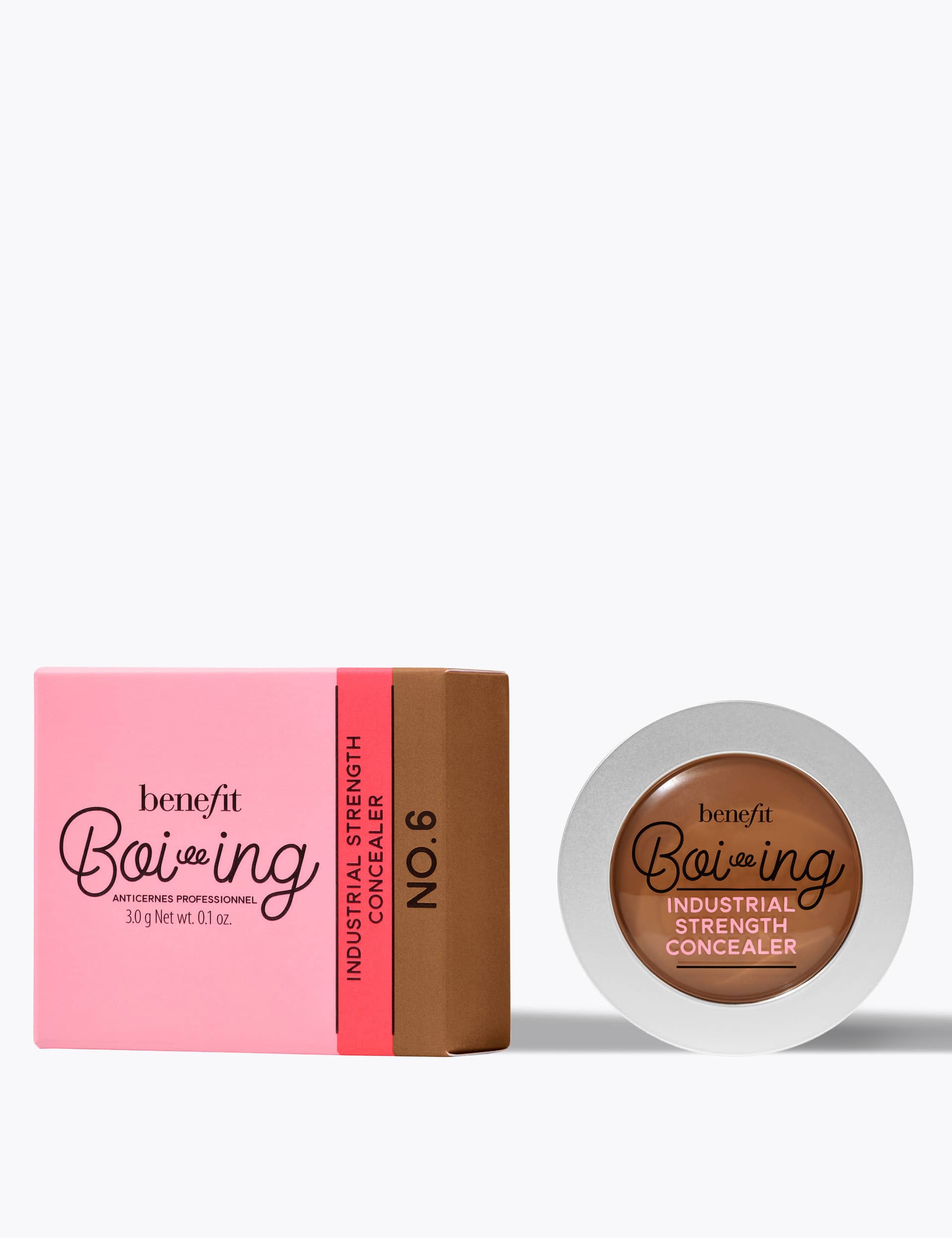 Benefit Boi-ing Industrial Strength Concealer 3g - Cocoa, Pale Straw,Dark Beige,Medium Beige,Light Beige,Cream,Cocoa