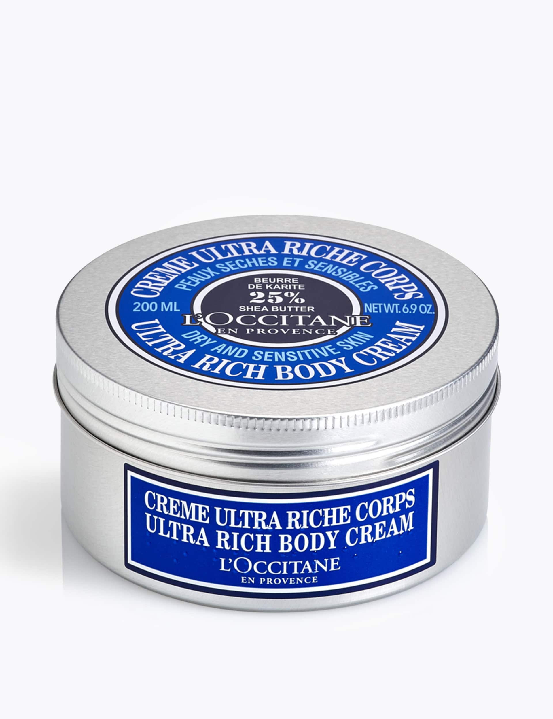 L'Occitane Womens Mens Shea Butter Ultra Rich Body Cream 200ml