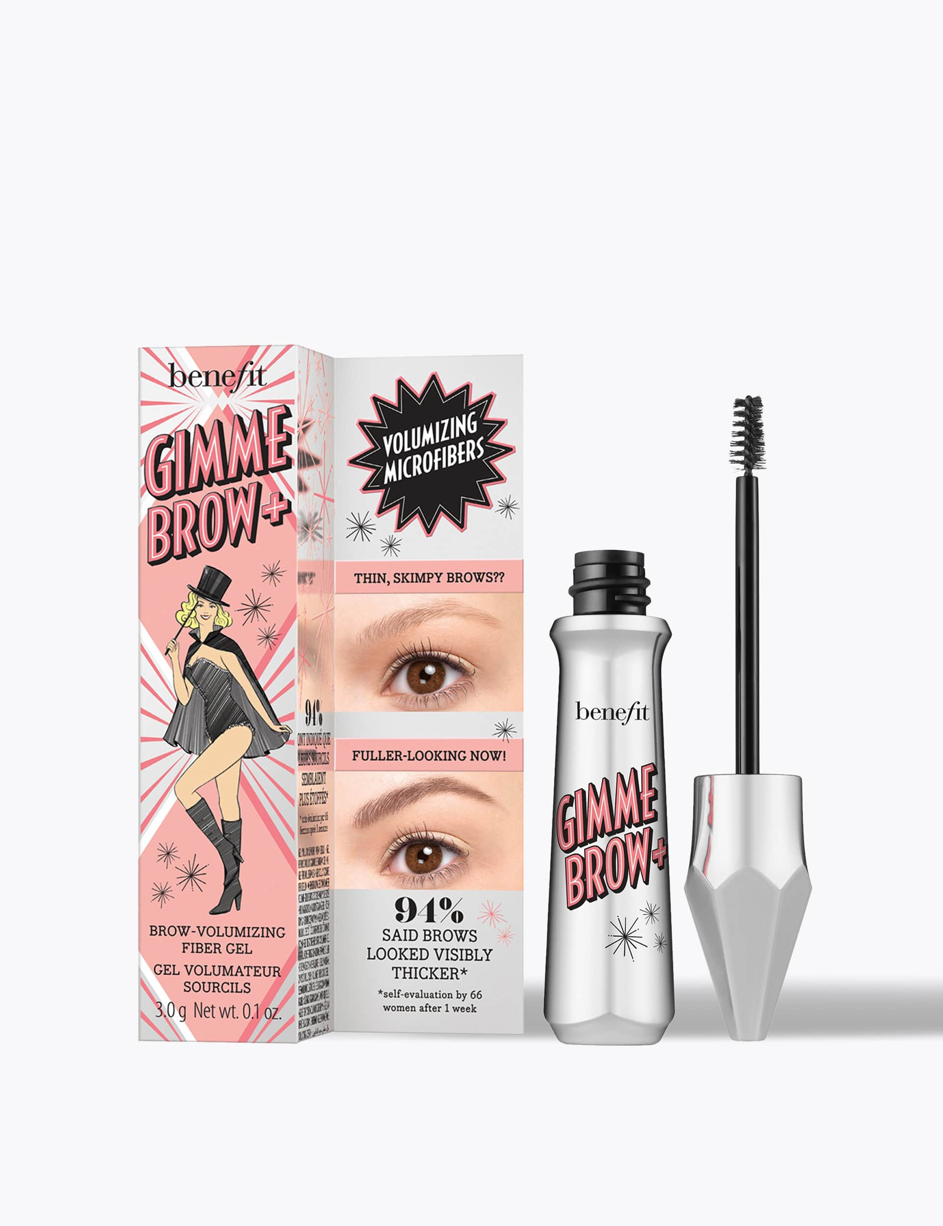 Benefit Gimme Brow + Volumising Eyebrow Gel 3g - Hazelnut, Beige,Brown Mix,Light Sand,Medium Beige,H