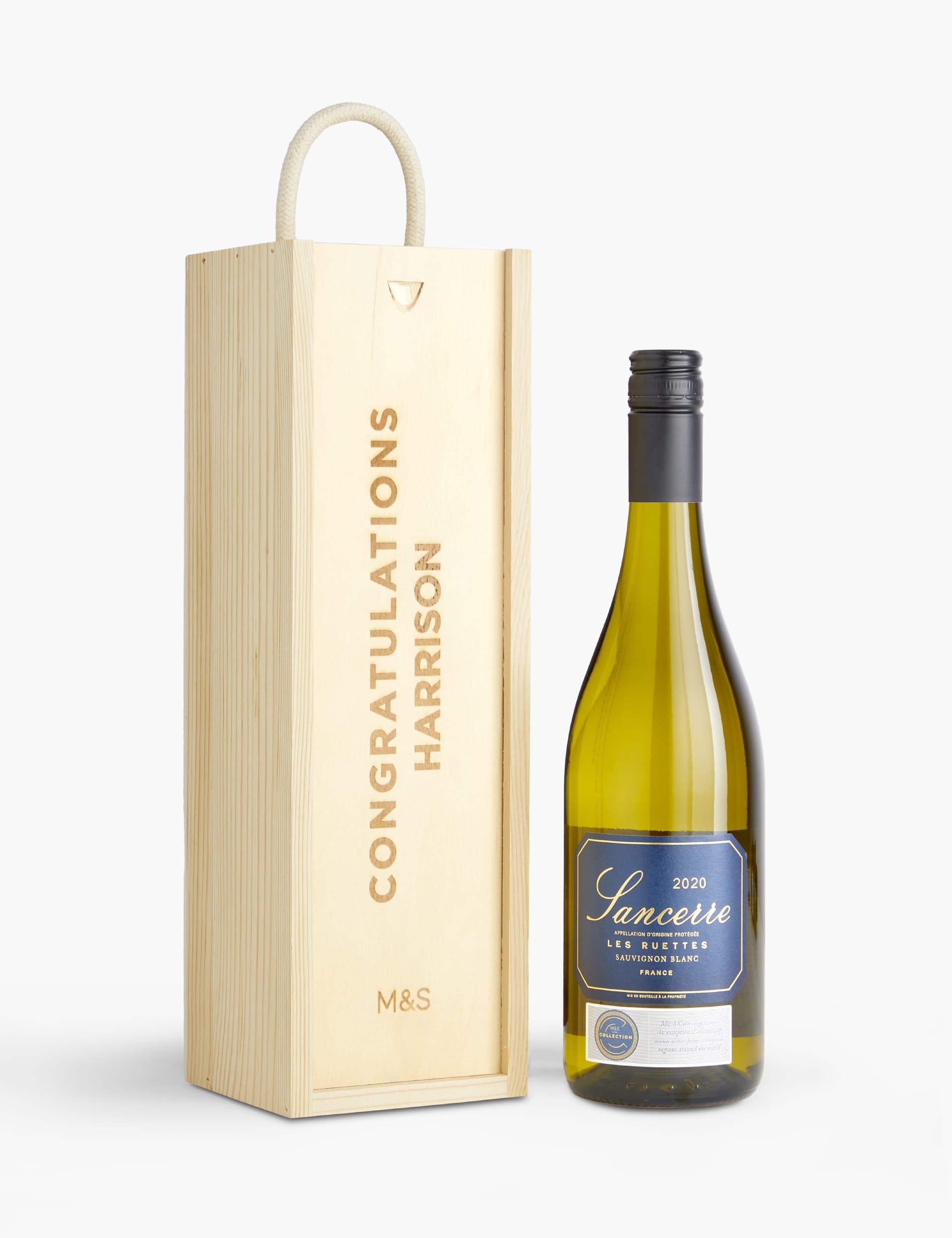 M&S Personalised Collection Sancerre Gift - Natural, Natural