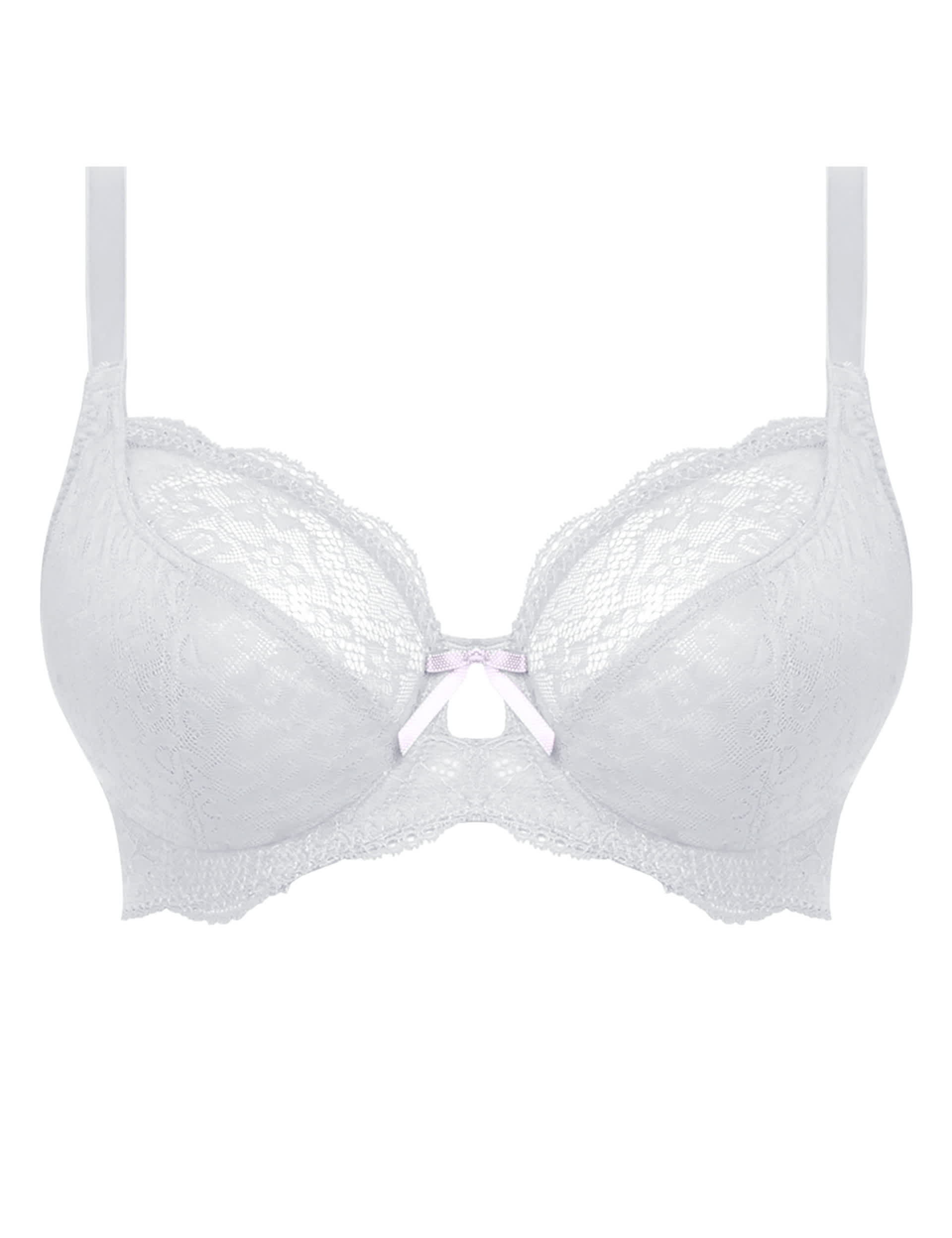 Freya Women's Fancies Wired Plunge Bra C-G - 30G - White, White,Black